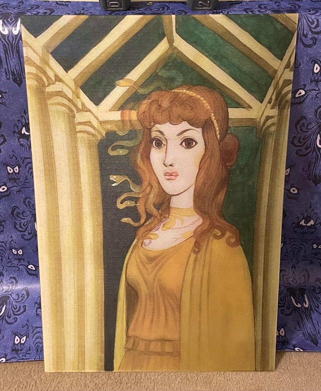 GIANT 24x36 Lenticular Medusa changing picture Disneyland Haunted Mansion Gorgon