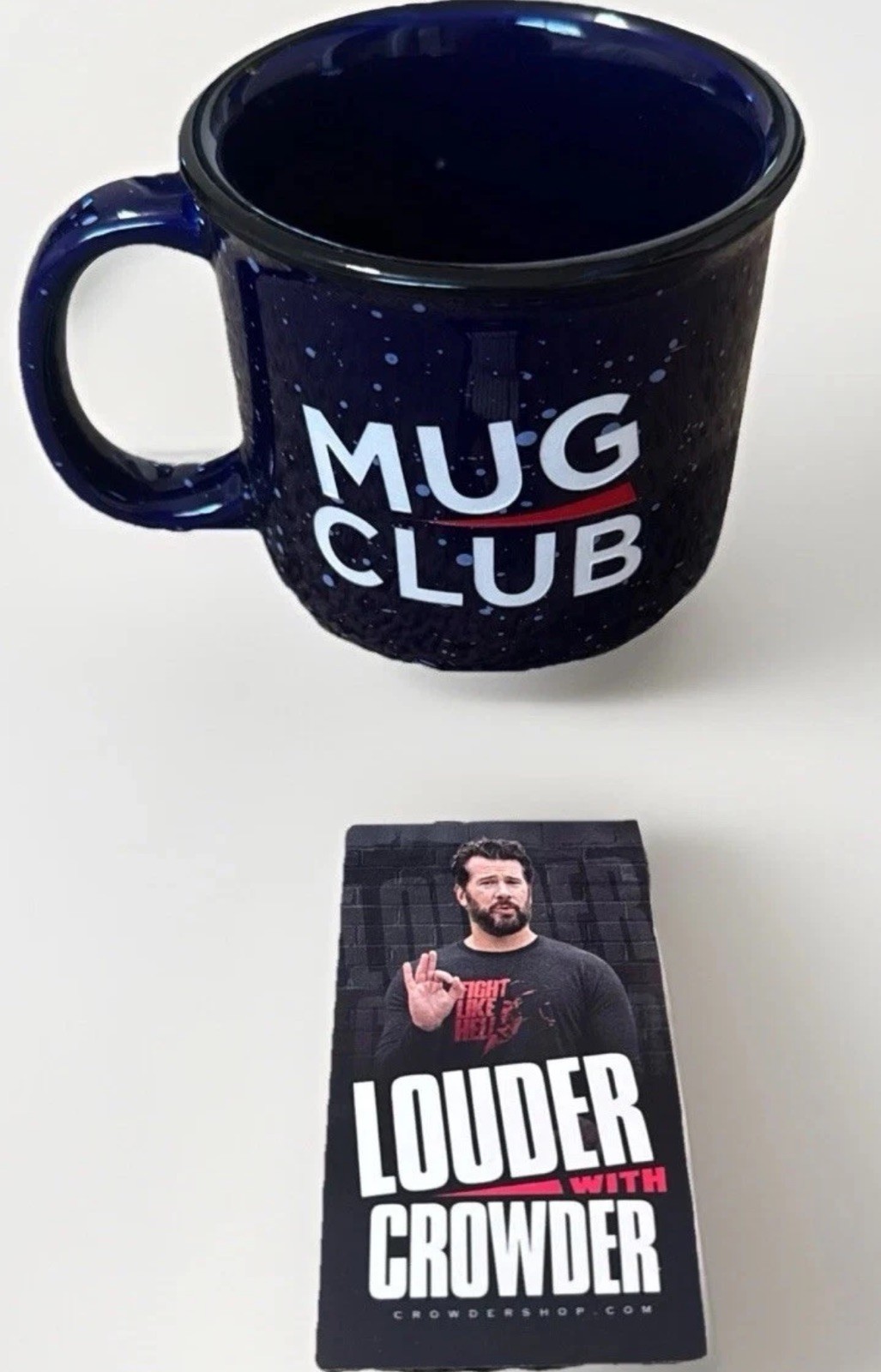 LOUDER With Crowder MUG CLUB White/Red Lettering LOUDER With Crowder MUG CLUB White/Red Lettering
