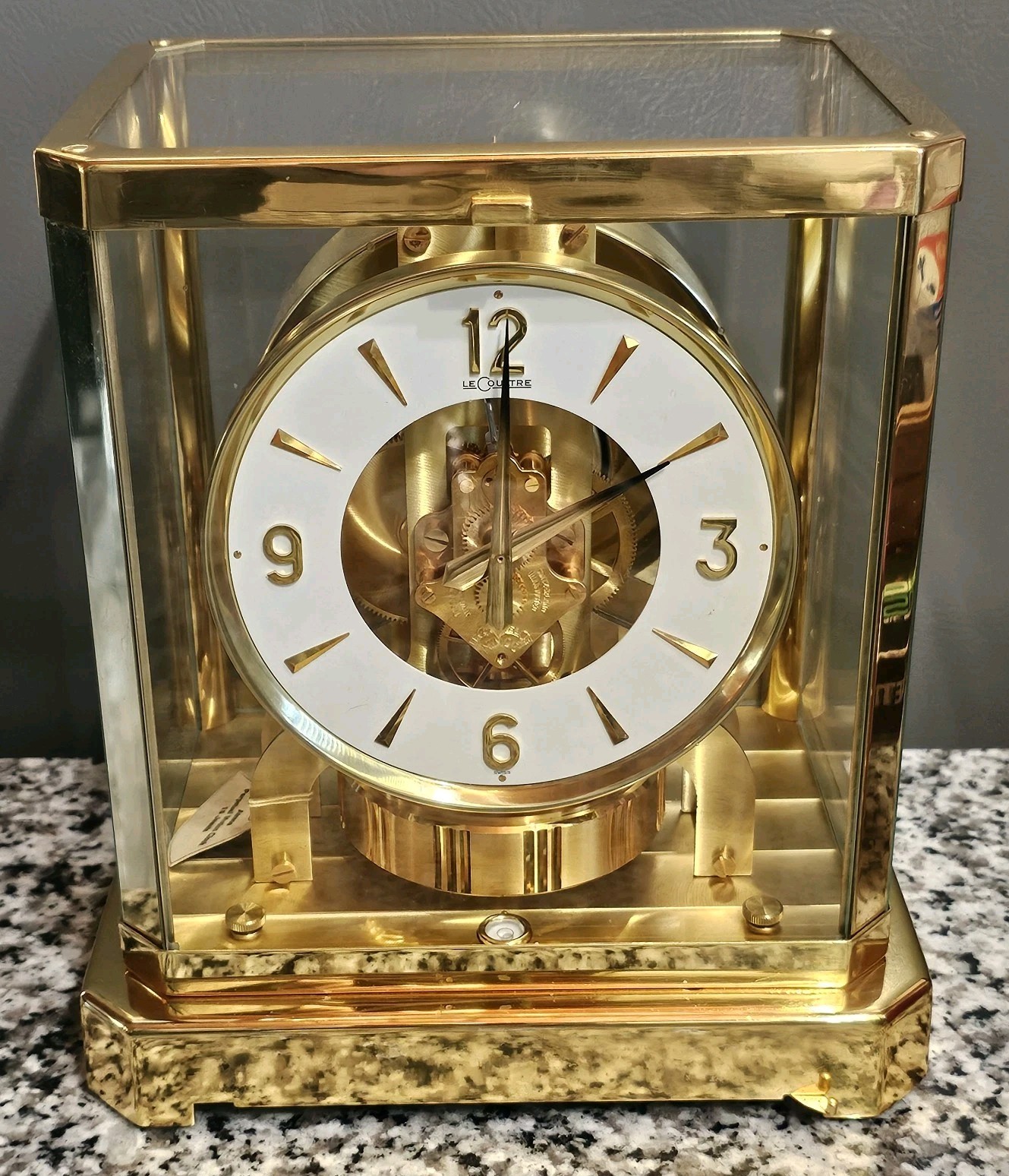NICE Vintage 1960s LeCoultre Atmos Clock # 261425 / Caliber 528-8 / Running 
