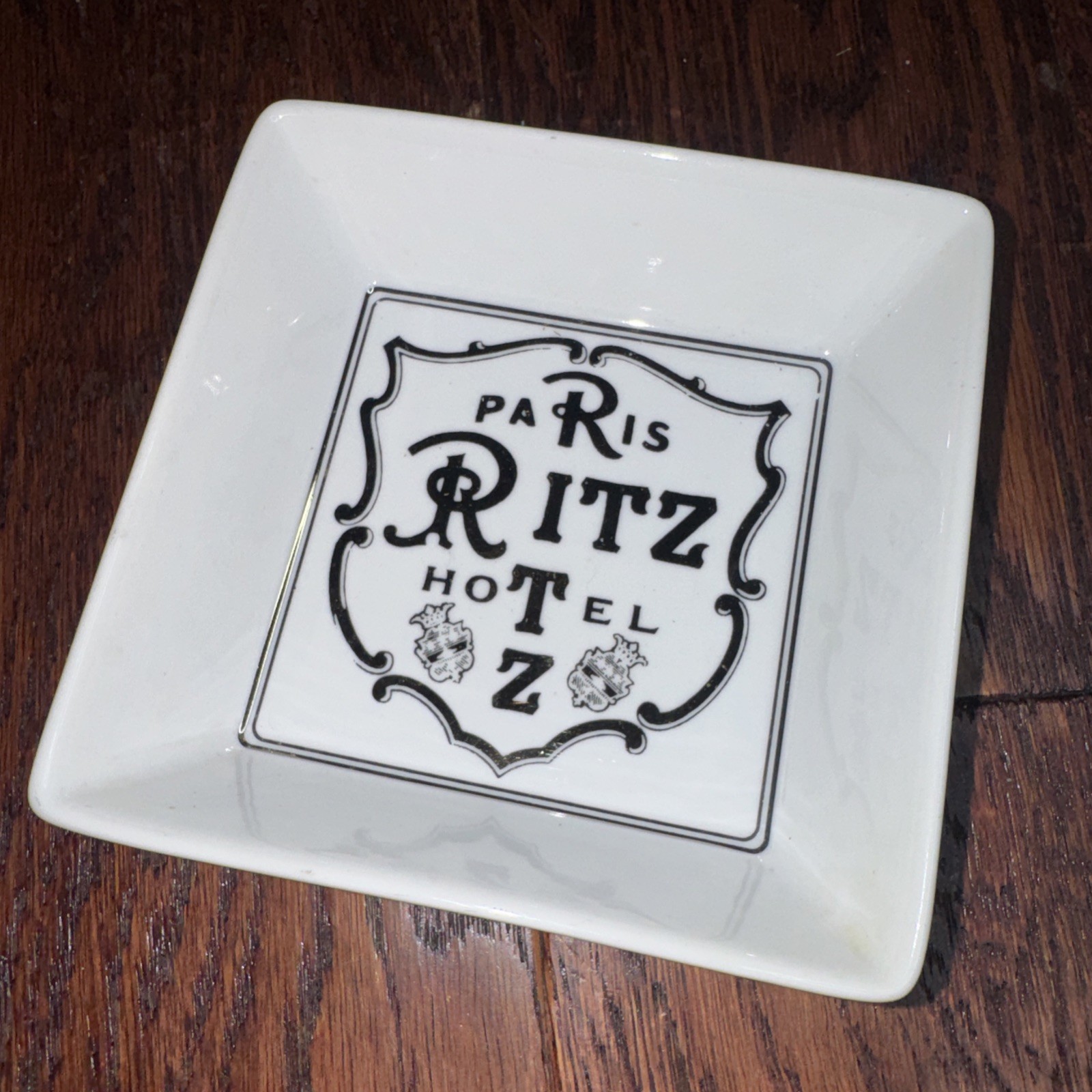 Ritz Hotel Souvenir Porcelain Trinket Tray