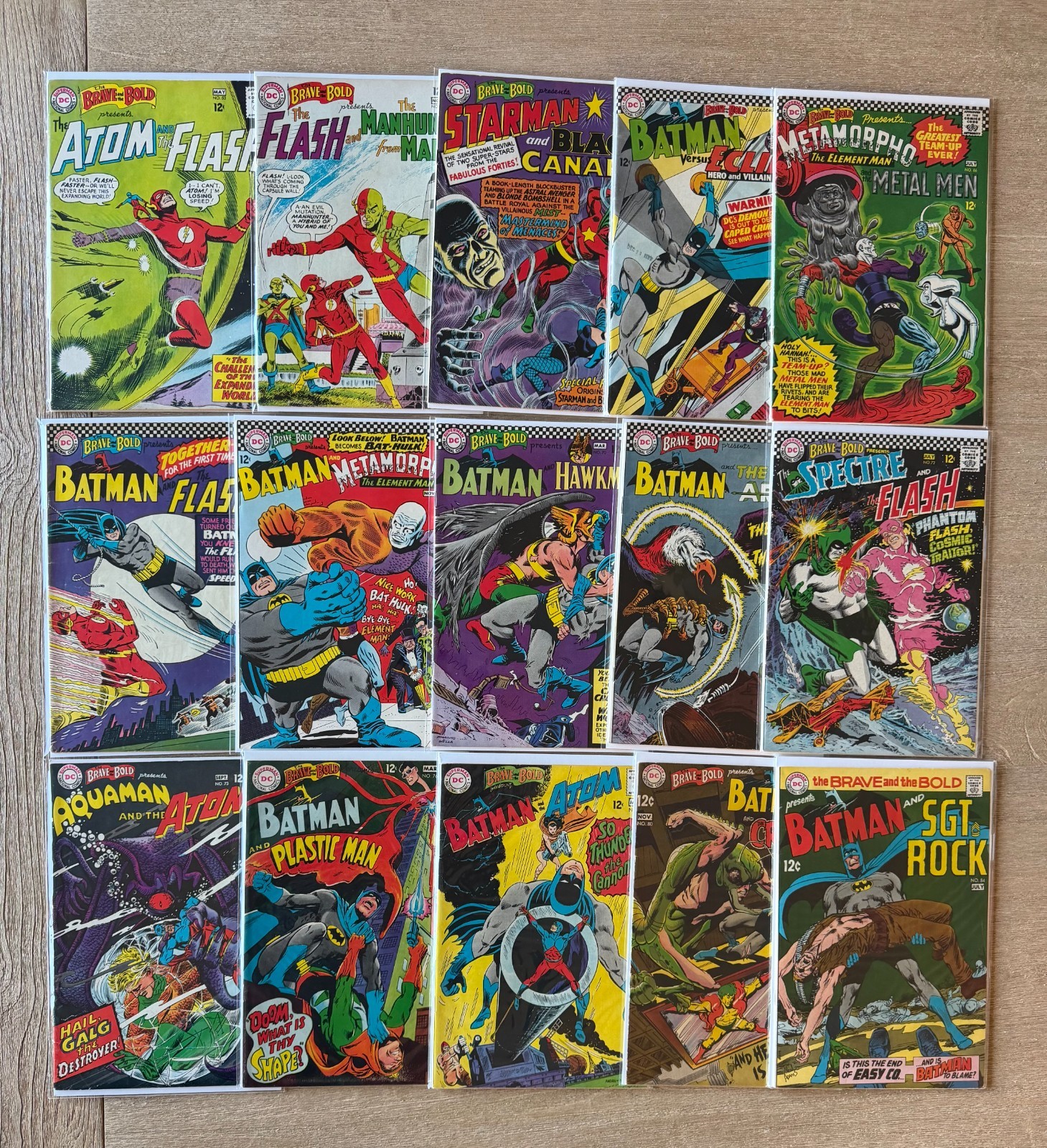 DC Brave and the Bold 115 Comic Book Lot Volume 1 Mid-High Grade Cond on Avg