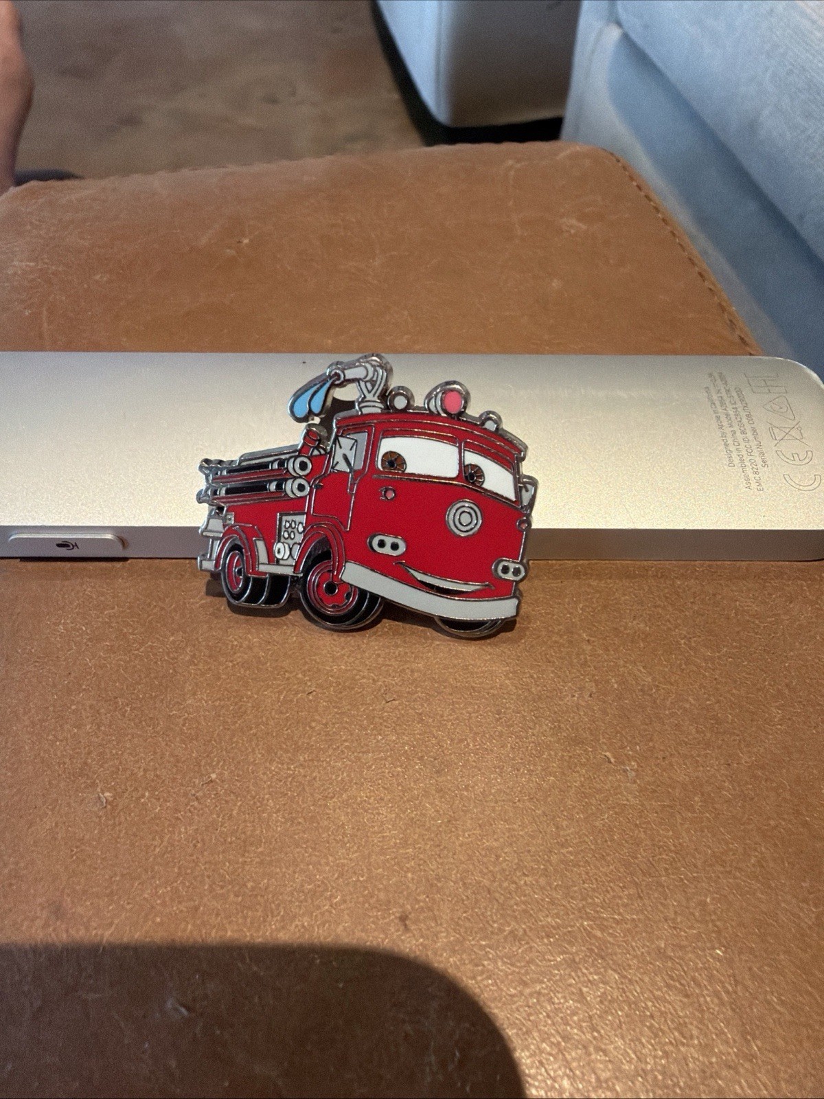 2012 Disney Parks Cars Enameled Red The Firetruck Lapel Pin