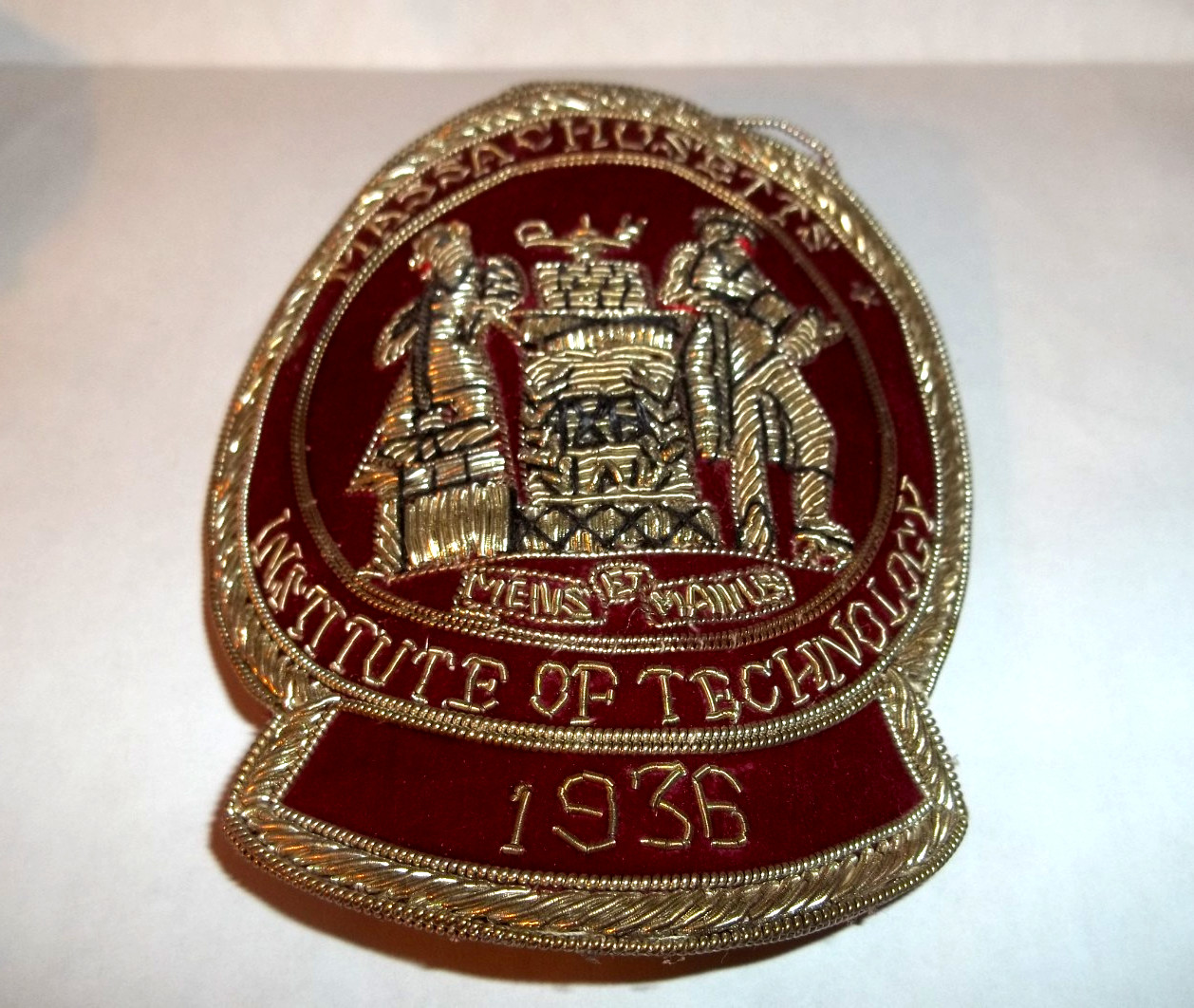 Vintage MIT Patch 1936 Wire Massachusetts Institute of Technology