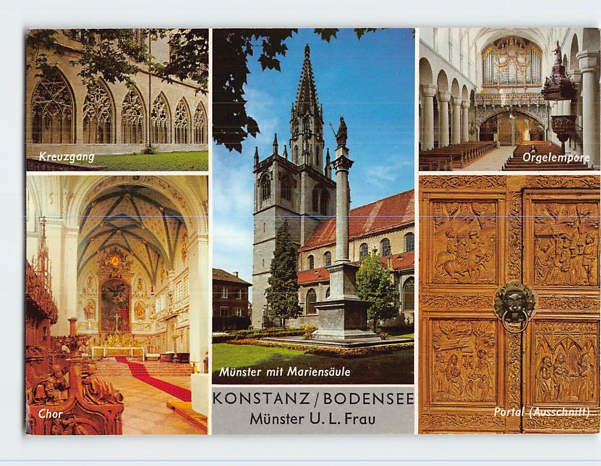 Postcard Münster U. L. Frau Konstanz Germany