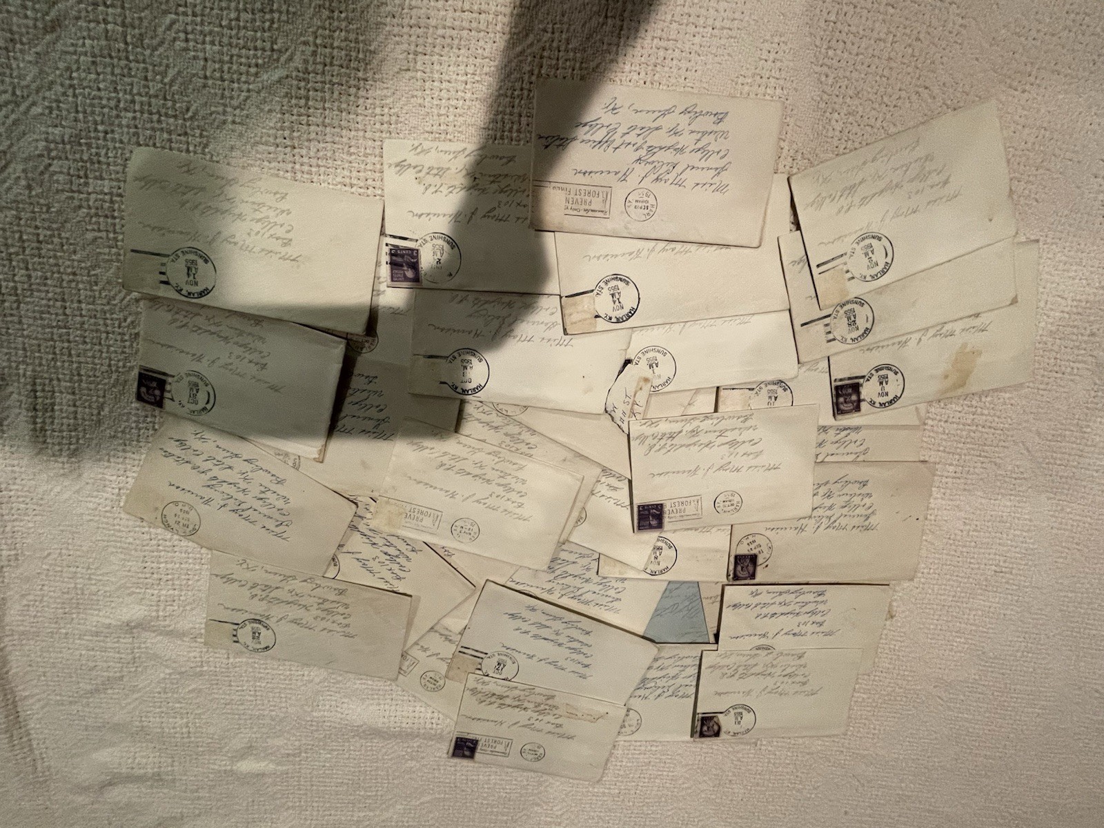 Vintage 1955 Love Letters Lot (35) W/ Lipstick Kiss, Photo Negatives, Comic Clip