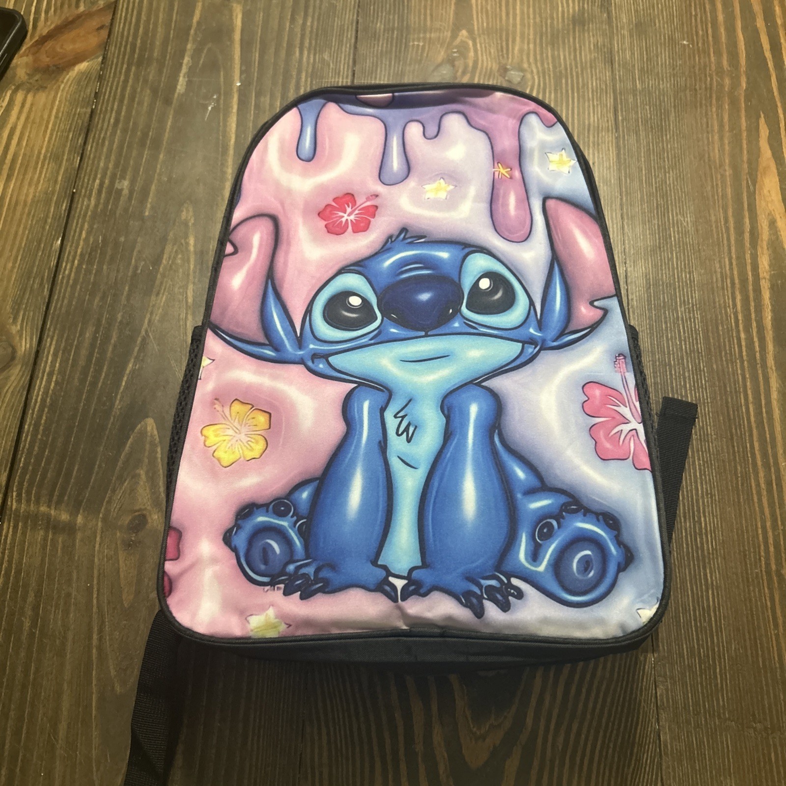 Lilo And Stitch Disney Youth Backpack Pink/purple With Hibiscus Flowers NWOT Lilo And Stitch Disney Youth Backpack Pink/purple With Hibiscus Flowers NWOT