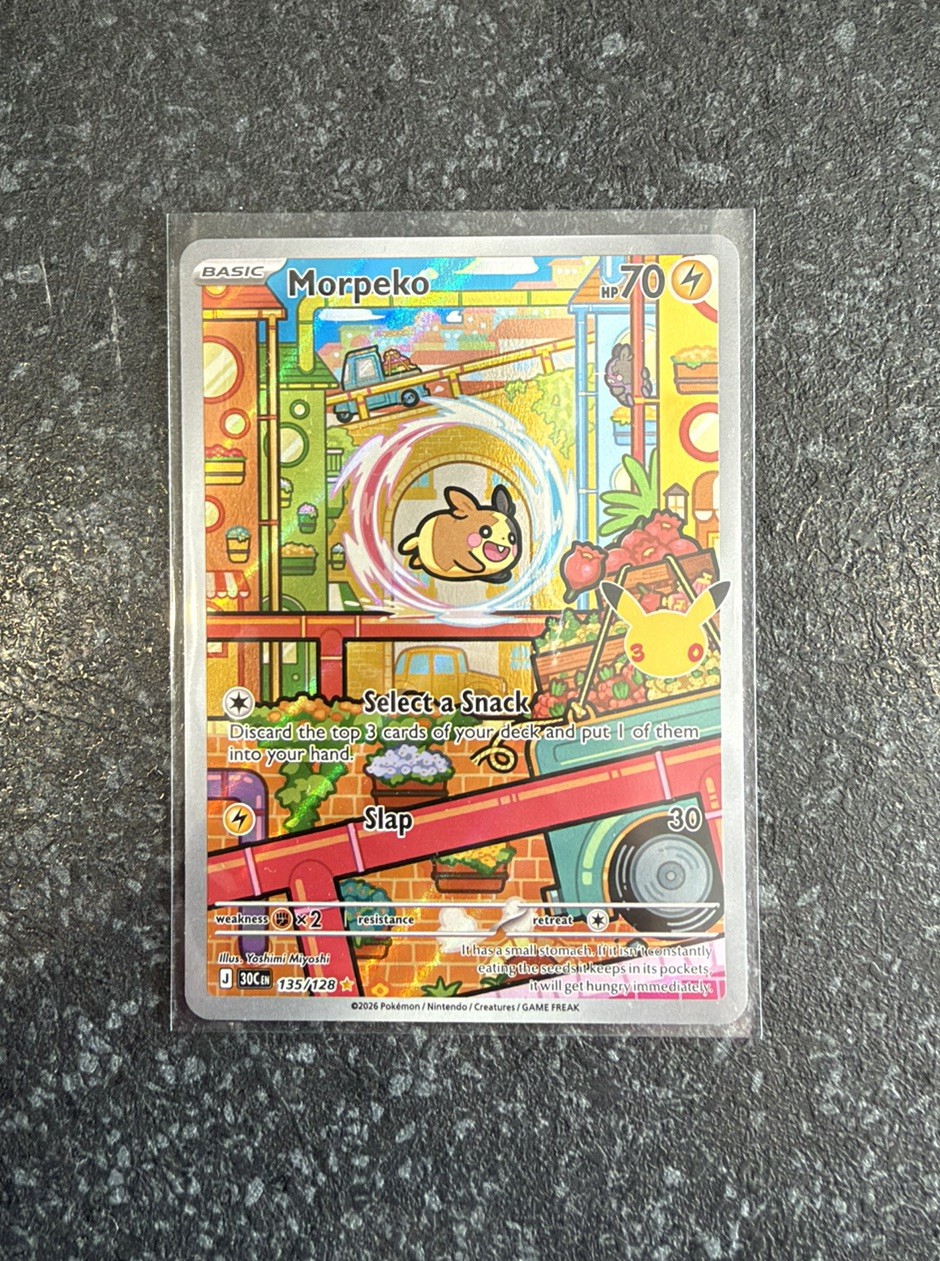 Pokémon TCG Morpeko IR 135/128 - Pokemon 30th Celebration