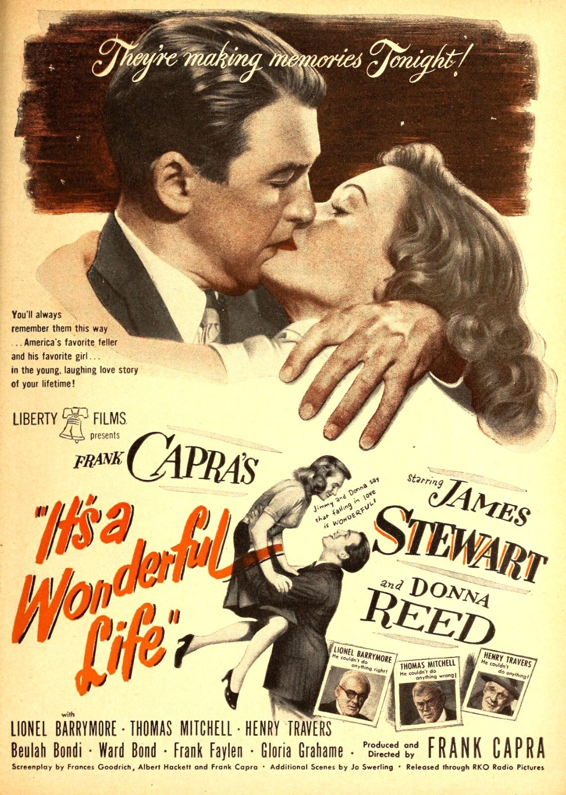 James Stewart - It's A Wonderful Life - movie ad - 1946 - 4 x 6 inch Photo Print