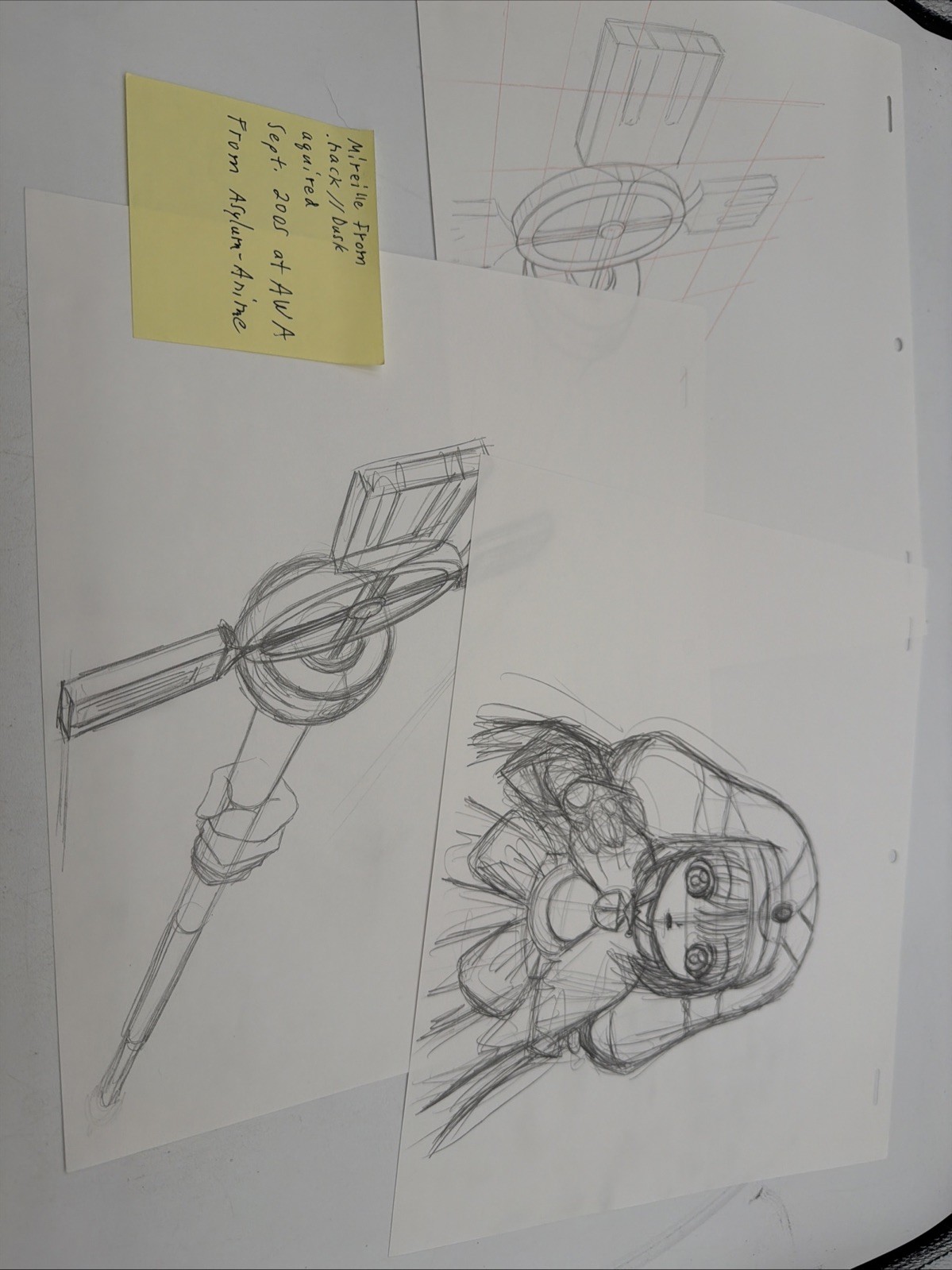 Animation Cells -Mireille From .Hack Dusk -Sept 2005- Very Rare- 3 Pieces