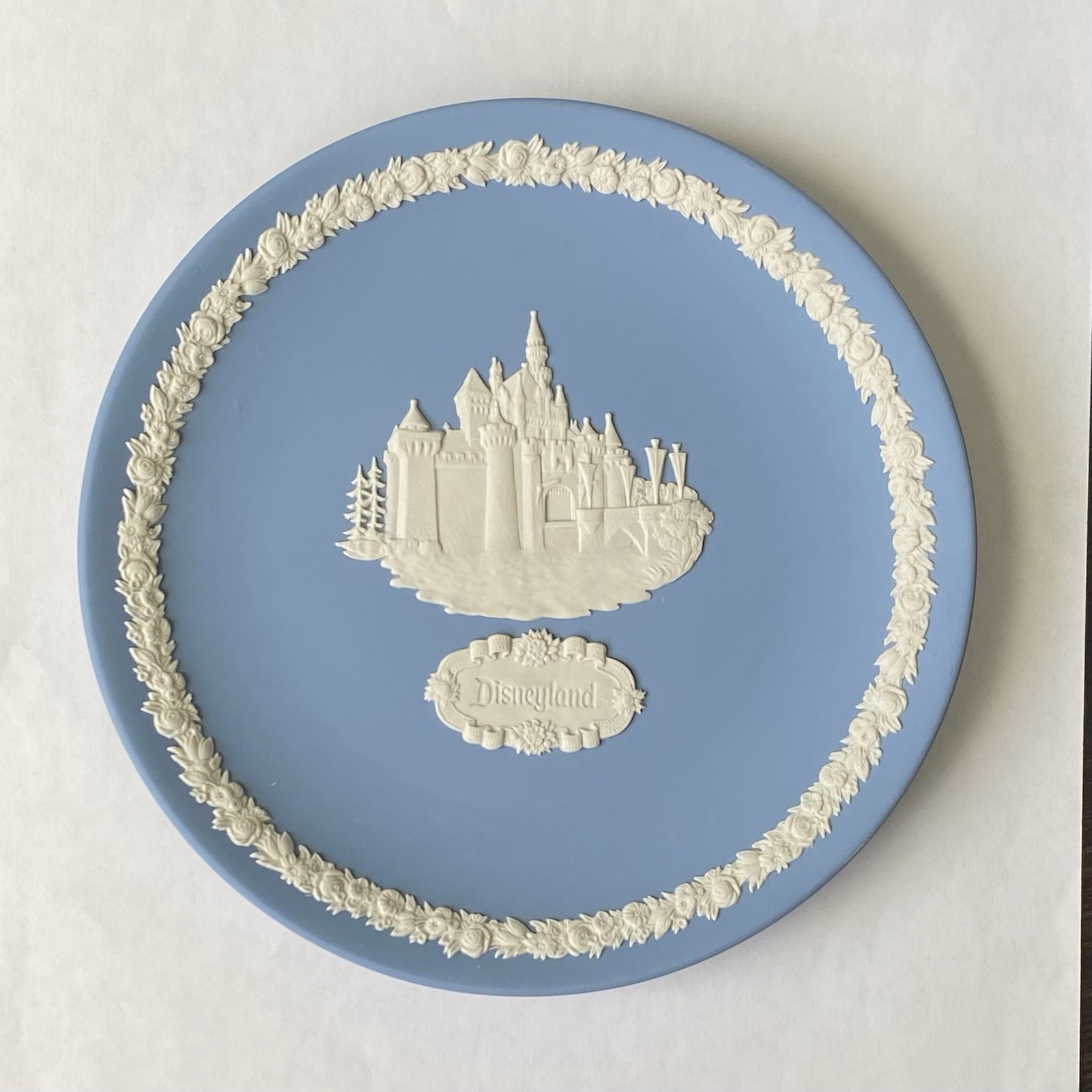 Wedgwood Blue Jasperware Ltd Edition Disney Castle Collectors Plate 6.5\