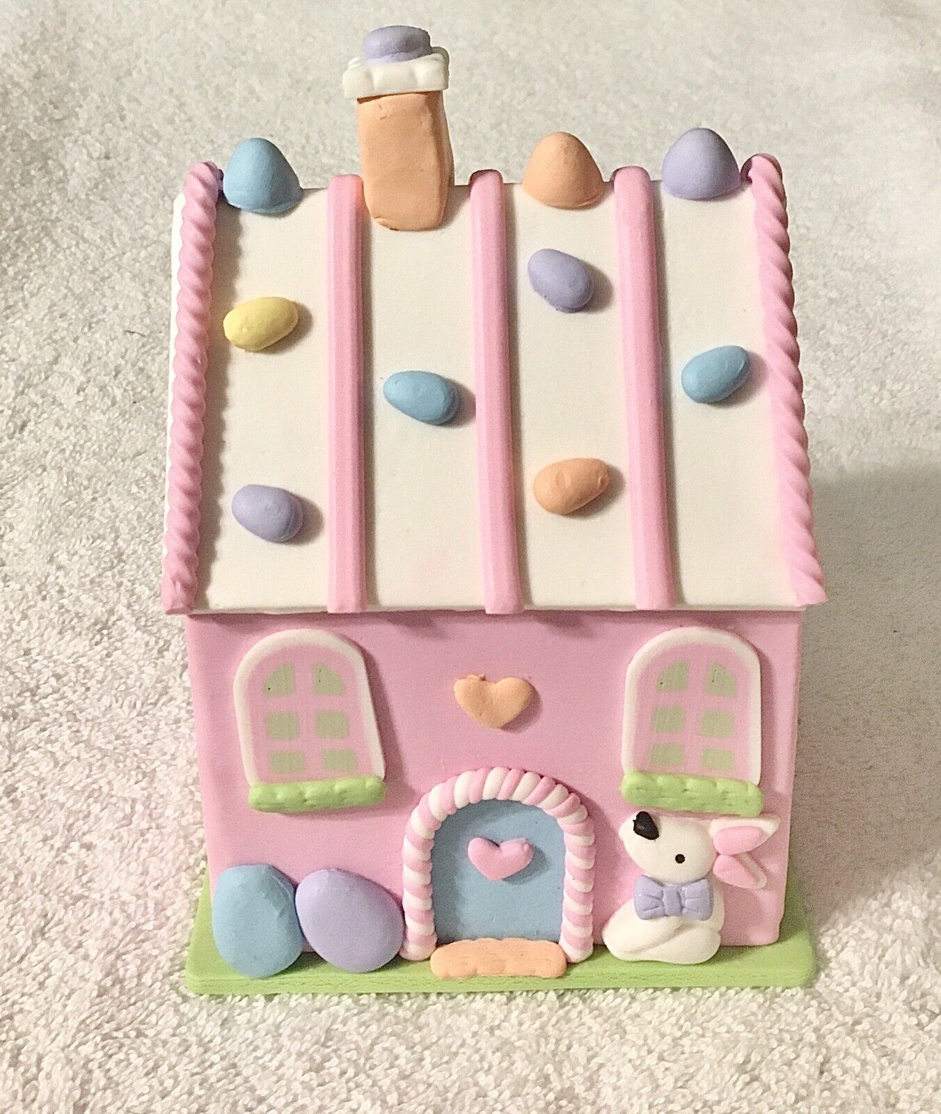 Ashland Bunny Trail Easter House Cottage Pink Pastel Jelly Bean Gingerbread