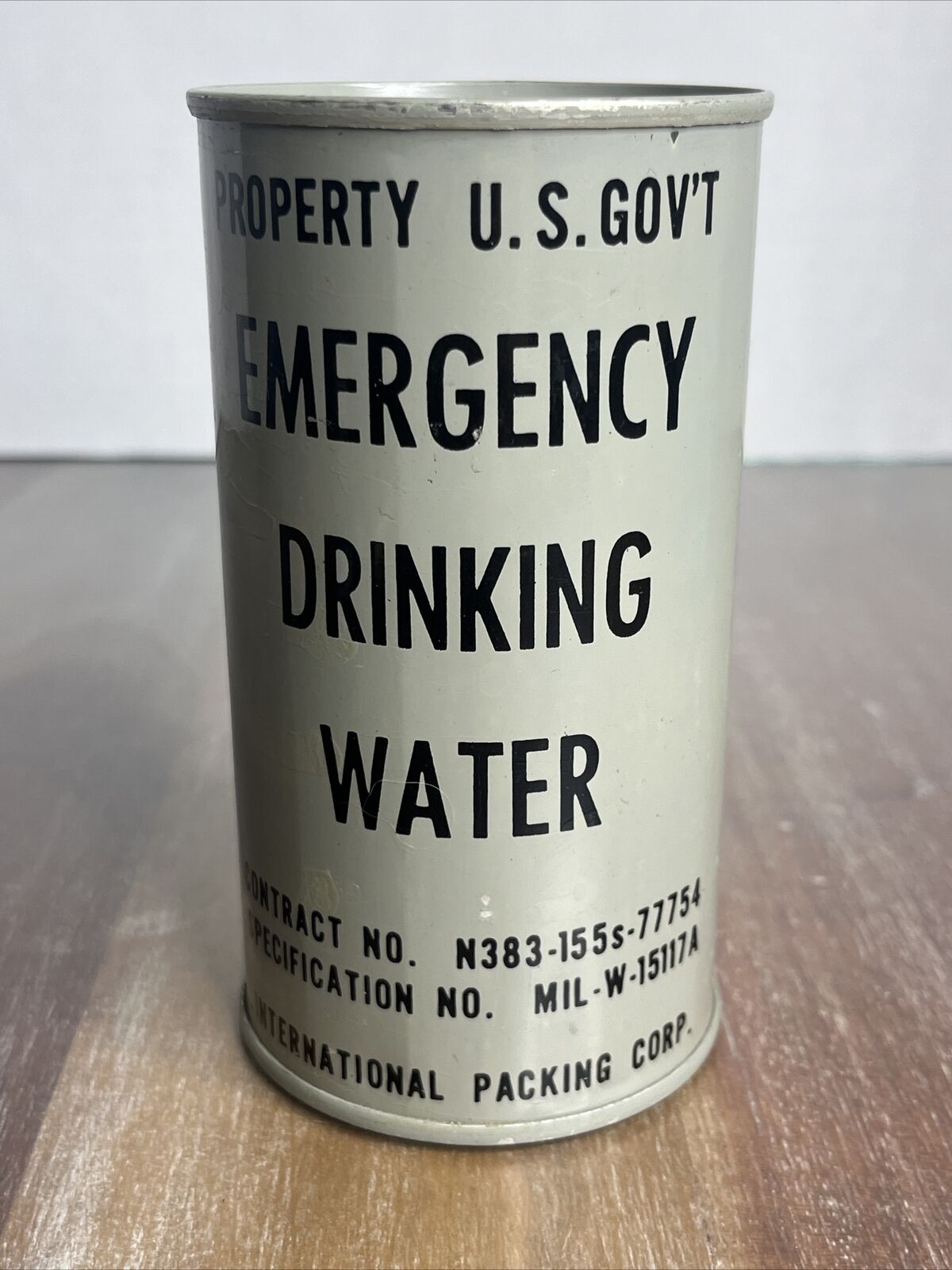 WWII life raft / bail out EMERGENCY DRINKING WATER CAN WW2 usgi