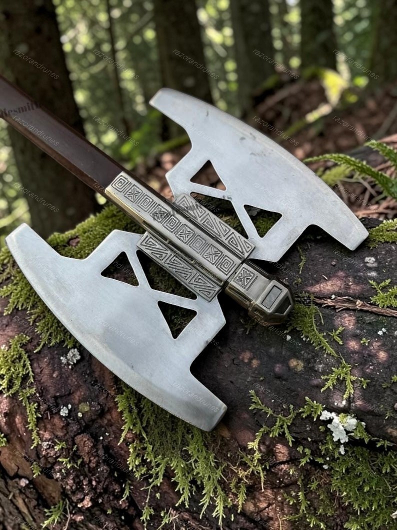Handmade Wooden Handle Gimli Axe Lord of the Rings Battle Fantasy New Gift Him
