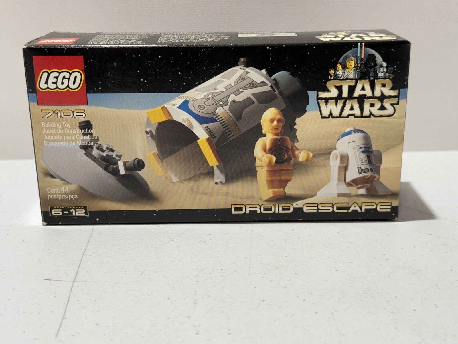 LEGO 2001 Star Wars #7106 Droid Escape Retired New