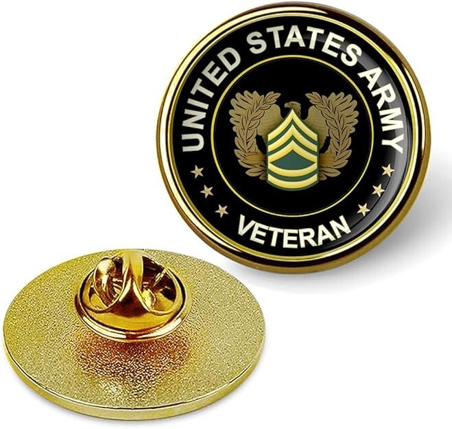 Gold United States Army Veteran Lapel Pin Veteran Tie Suit Shirt Lapel Pin Gold United States Army Veteran Lapel Pin Veteran Tie Suit Shirt Lapel Pin