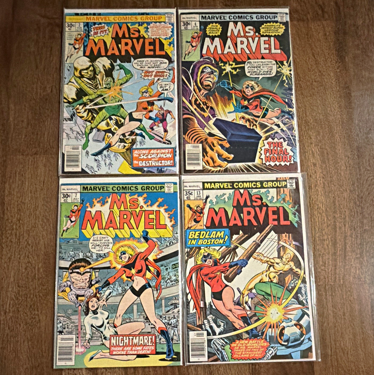 Ms. Marvel Comic Lot 4 Issues: #2, 4, 7, and 13 Ms. Marvel Comic Lot 4 Issues: #2, 4, 7, and 13
