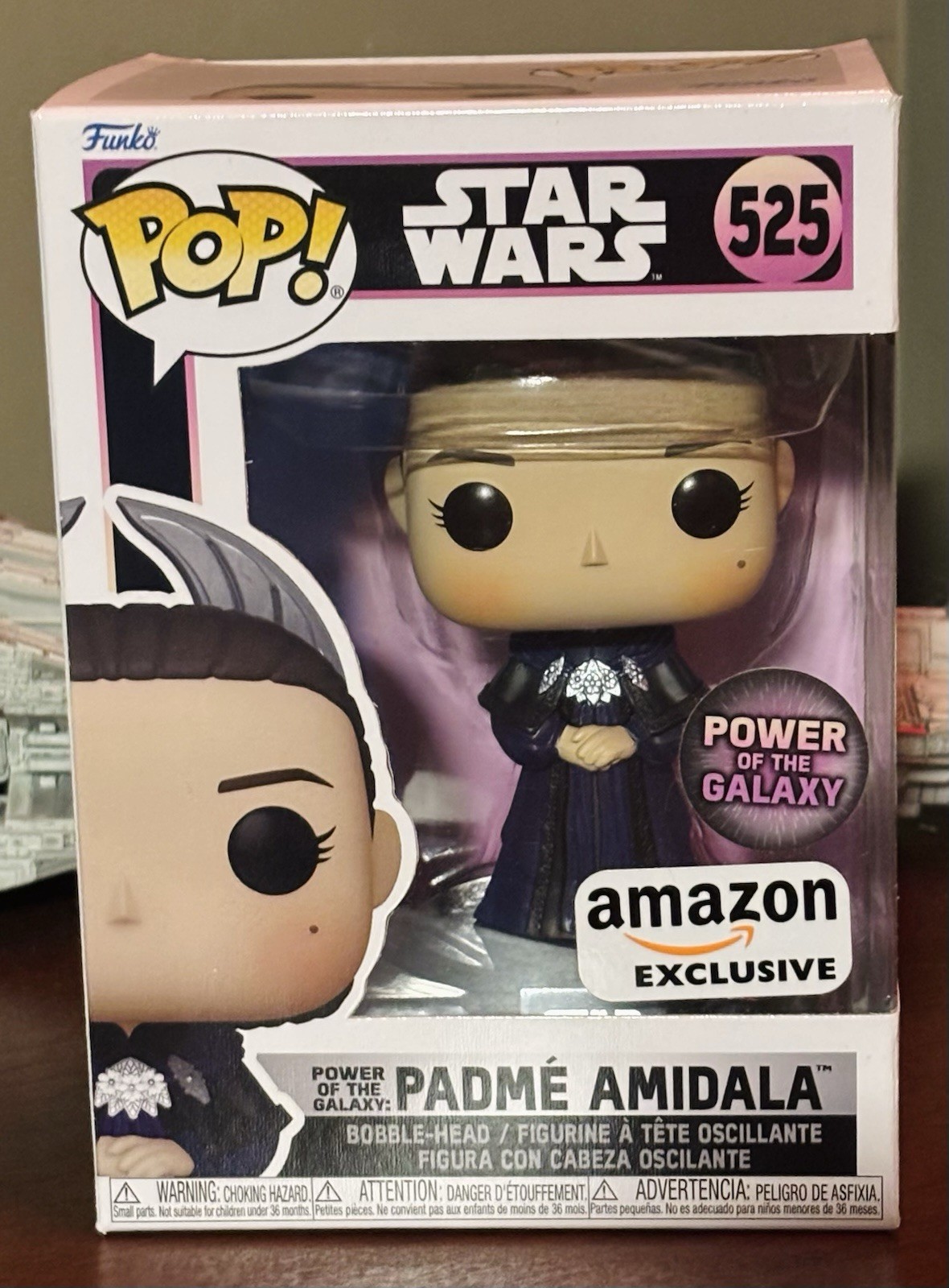 NEW Star Wars Padme Amidala #525 Funko Pop Amazon Exclusive Power of the Galaxy NEW Star Wars Padme Amidala #525 Funko Pop Amazon Exclusive Power of the Galaxy