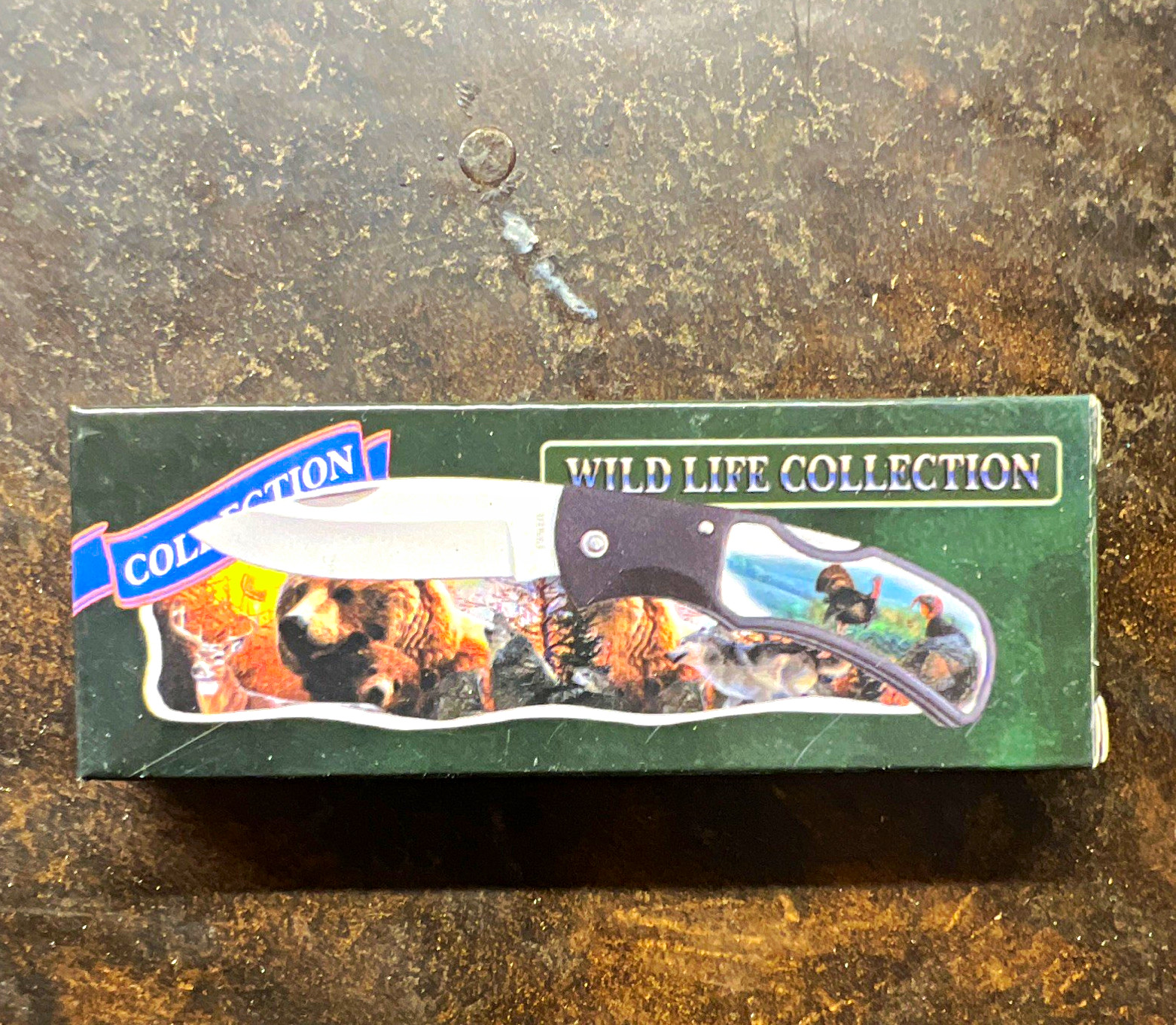 Wild Life Collection FK210T Pocketknife SS Clip Point Plain Edge Liner Lock
