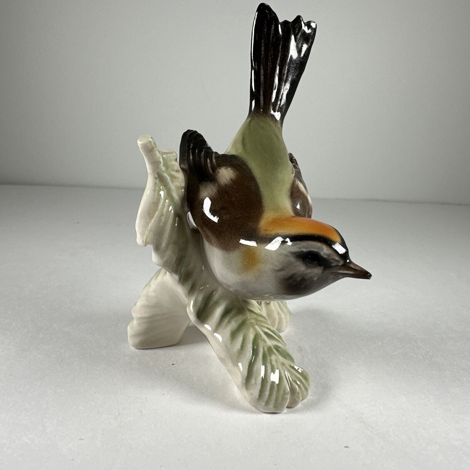 1967Goebel Firecrest Bird CV88 High Gloss Porcelain Figurine W. Germany
