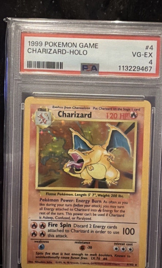 1999 Charizard 4/102 Base Set Holo