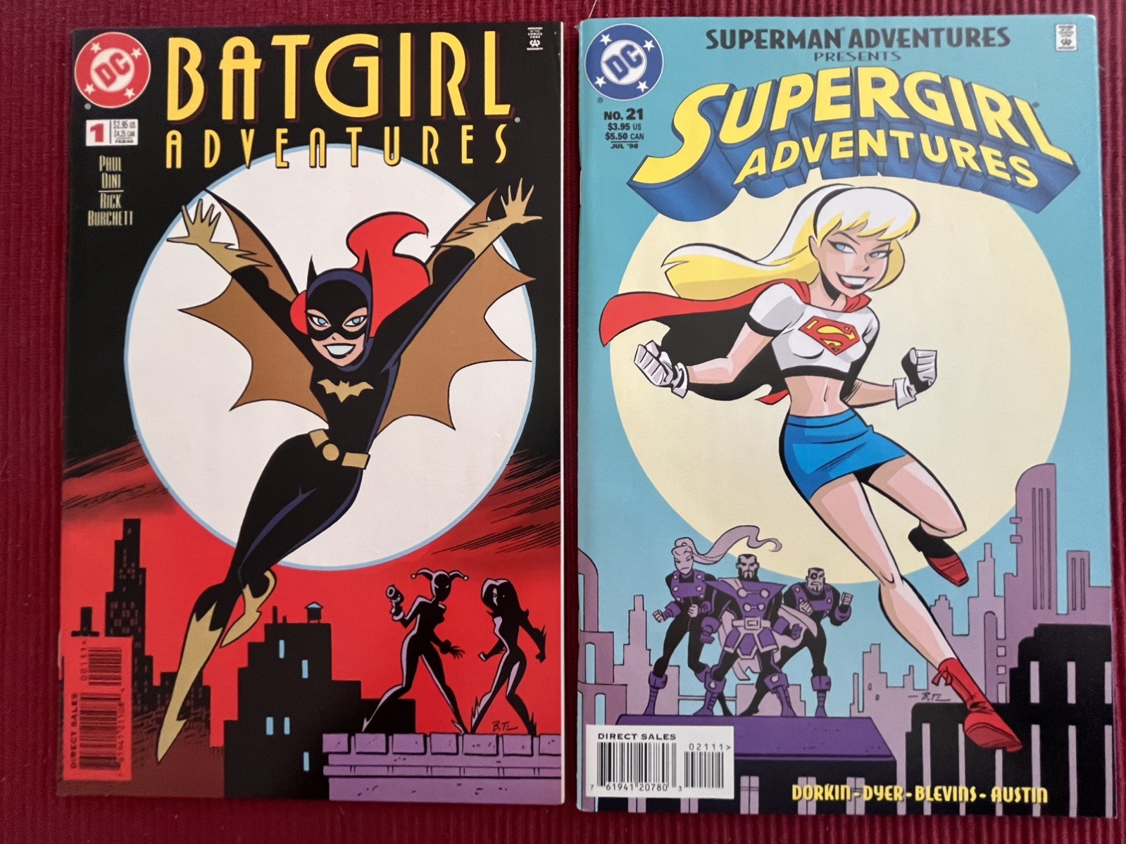 Superman Adventures #21 & Batgirl Adventures #1 NM Bruce Timm (1998)