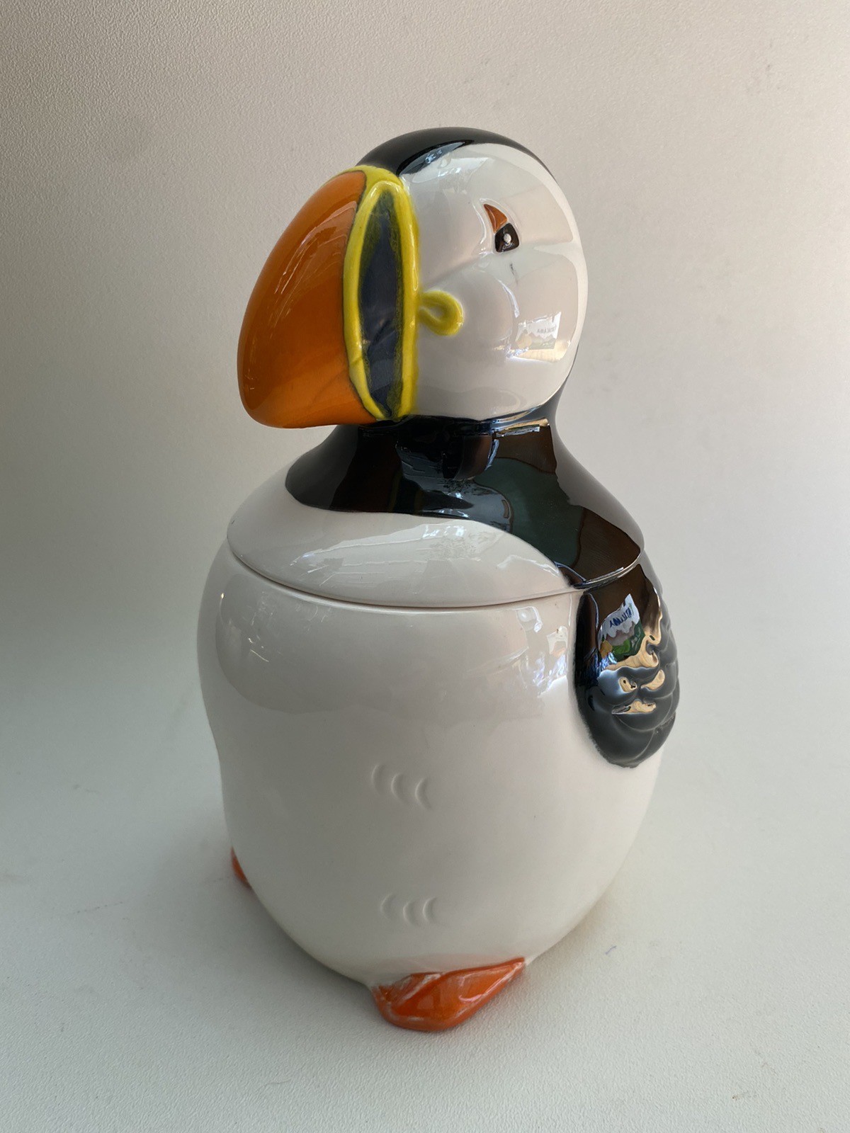 Rare Vintage Pier 1 Imports Puffin Cookie Jar