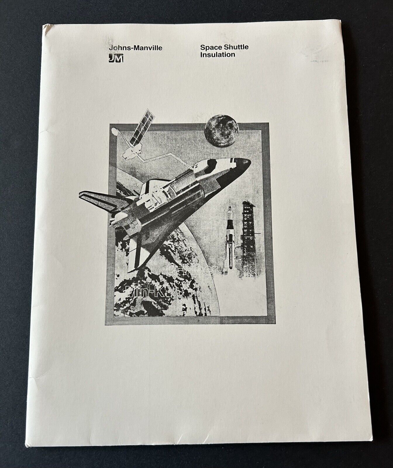 1981 NASA Johns-Manville Space Shuttle Insulation Blanket Press Folder Lot