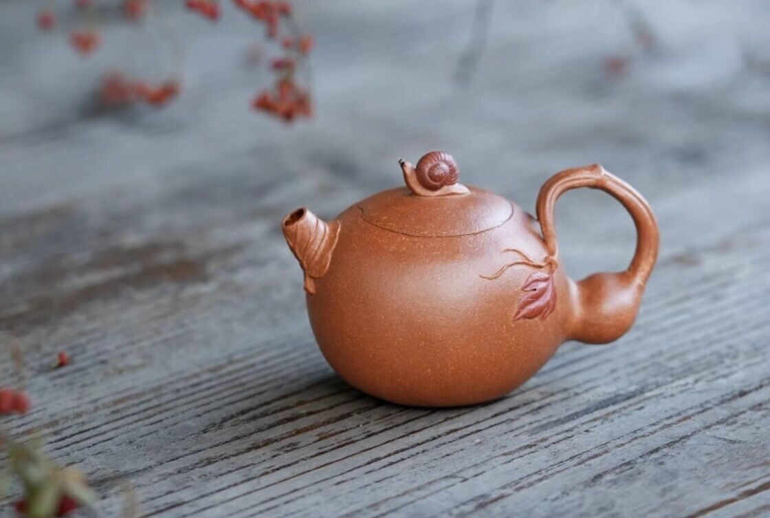 150cc chinese Yixing Handmade Zisha teapot JiangPoNi gourd hu Gongfu Tea Pot