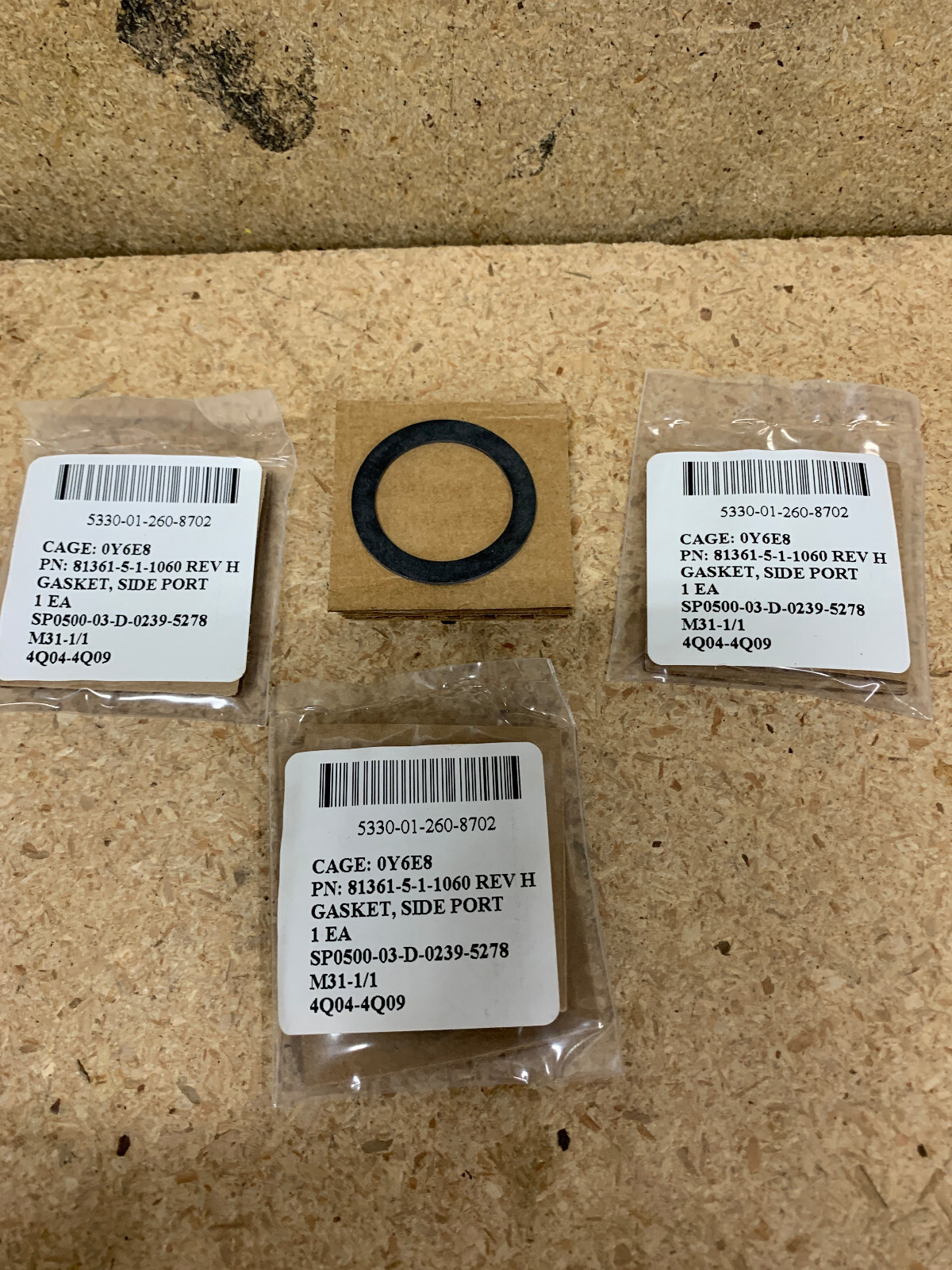 Gasket side port, chemical protective mask 5330-01-260-8702(10Each) Gasket side port, chemical protective mask 5330-01-260-8702(10Each)