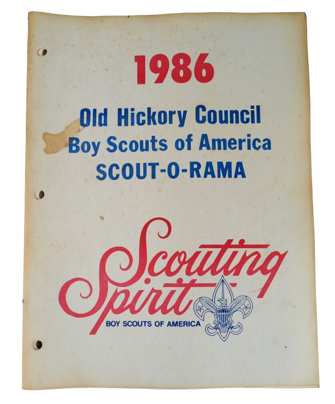 BSA Boy Scouts Collectible 1986 Old Hickory Council Scout-O-Rama Book Booklet