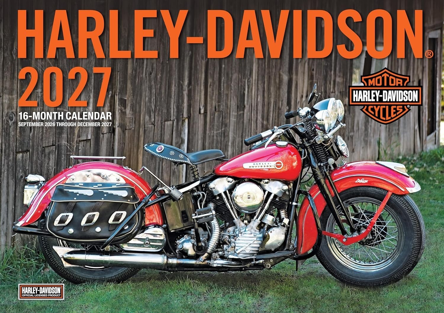🔥 2027 Harley-Davidson Motorcycle 🔥 Wall Calendar 16Month Calendar USA