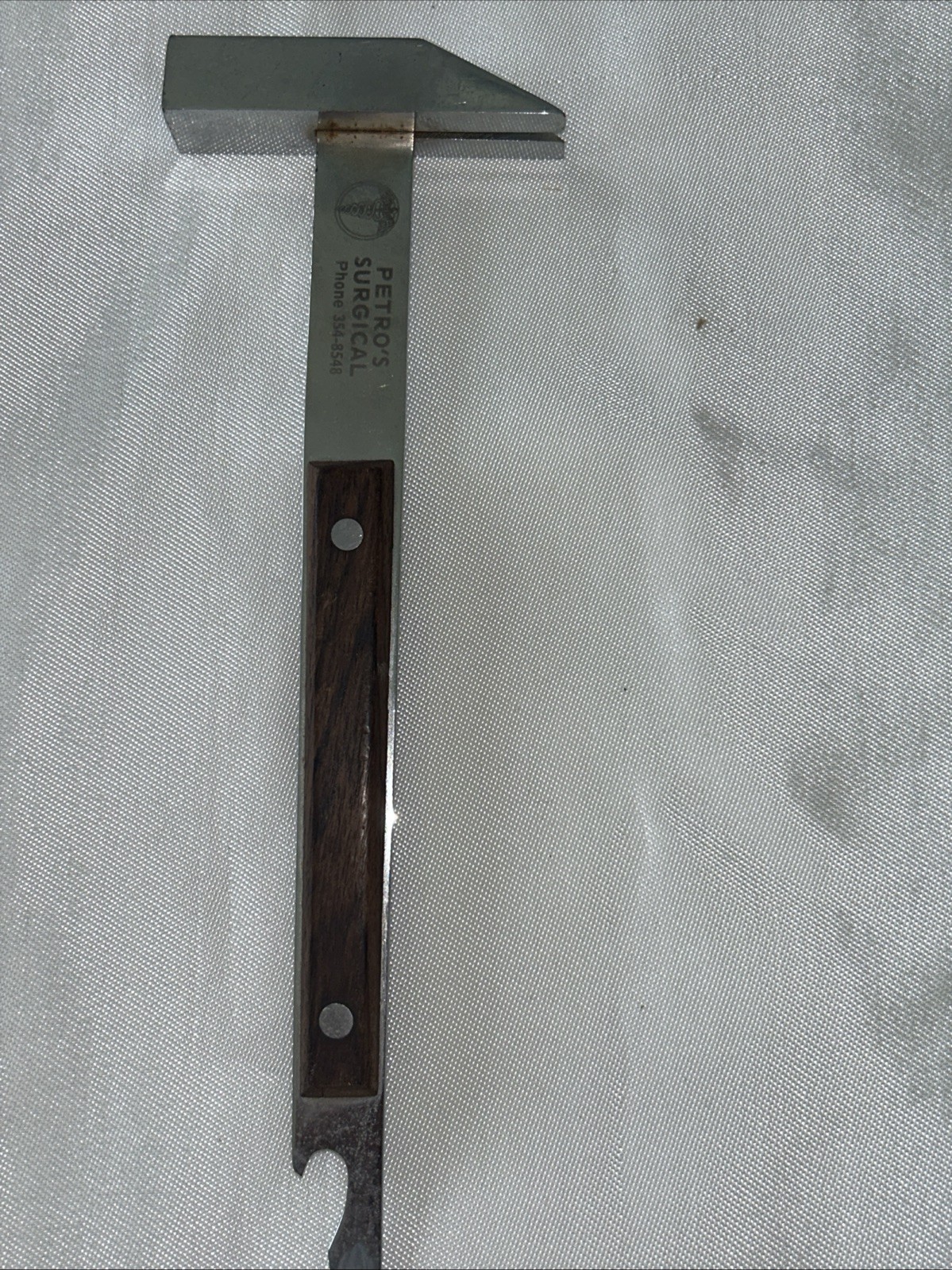 Vintage Vernco Japan Barware - Hammer Ice Pick Bottle Opener Wood Handle Ad”