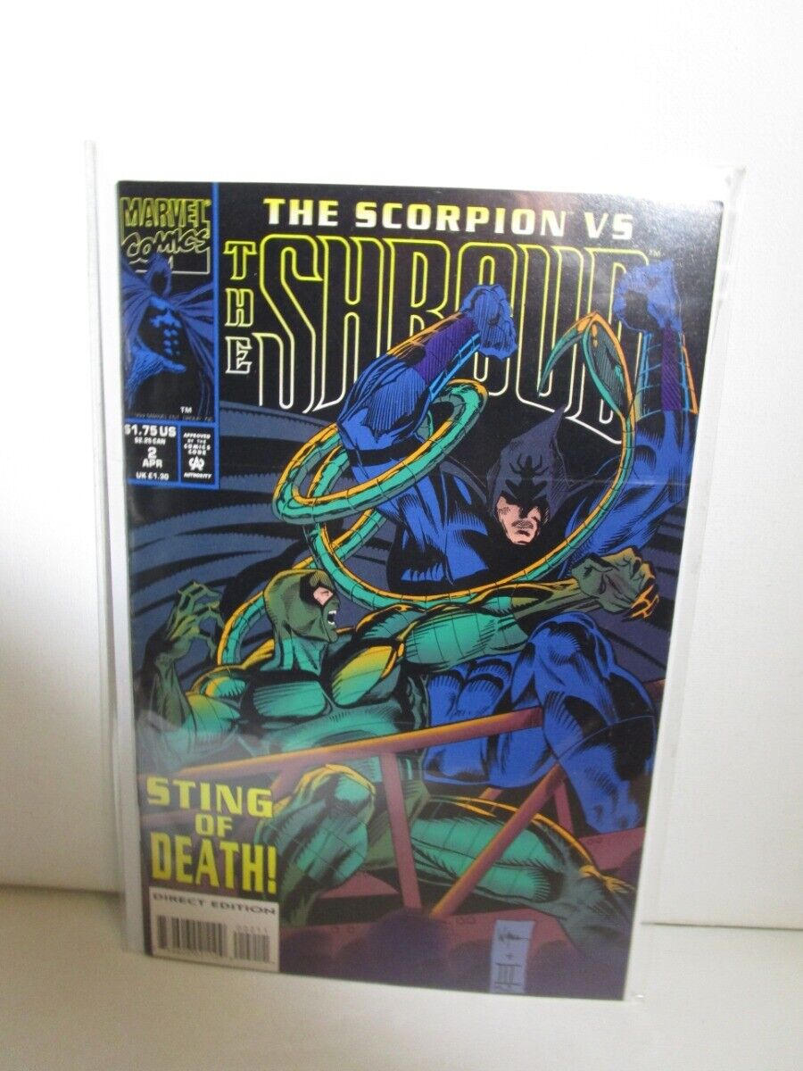 The Shroud #2 (Mar 1994, Marvel) Scorpion vs the shroud Bagged Boarded