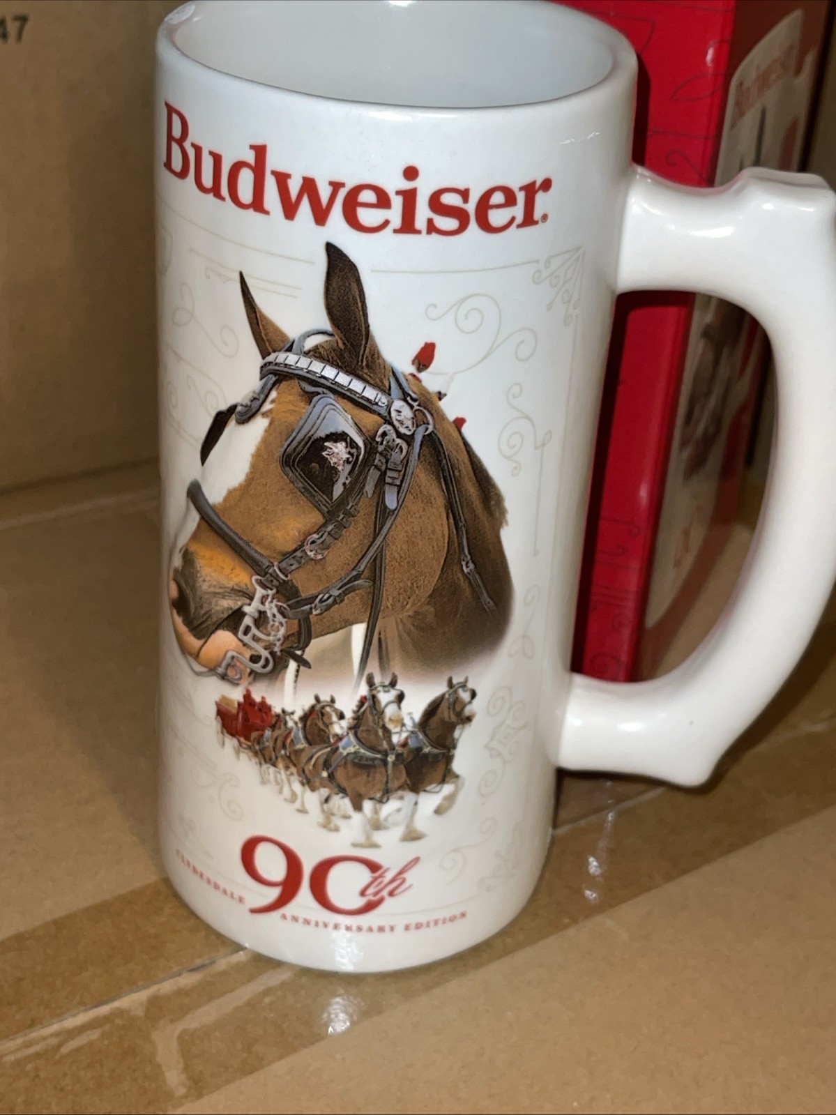 2023 Budweiser Holiday Stein 90th Anniversary Edition Christmas Mug New Bud Beer 2023 Budweiser Holiday Stein 90th Anniversary Edition Christmas Mug New Bud Beer