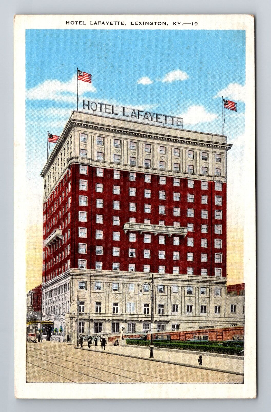 Lexington KY-Kentucky, Hotel Lafayette, Advertising, Antique Vintage Postcard
