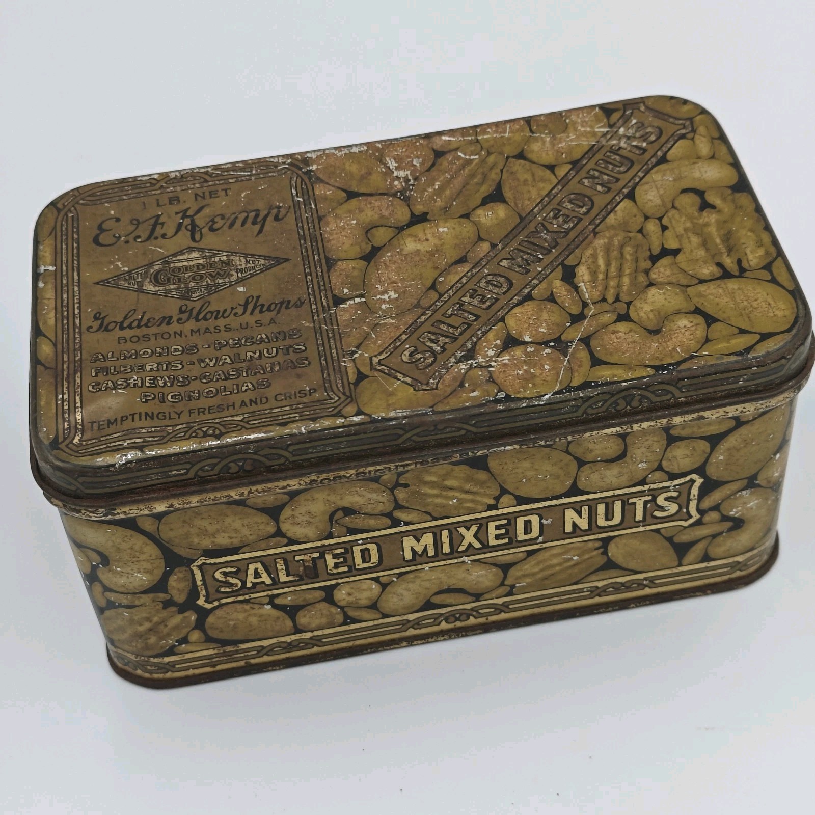Vintage 1920\'s E. F. Kemp Salted Mixed Nuts 6\