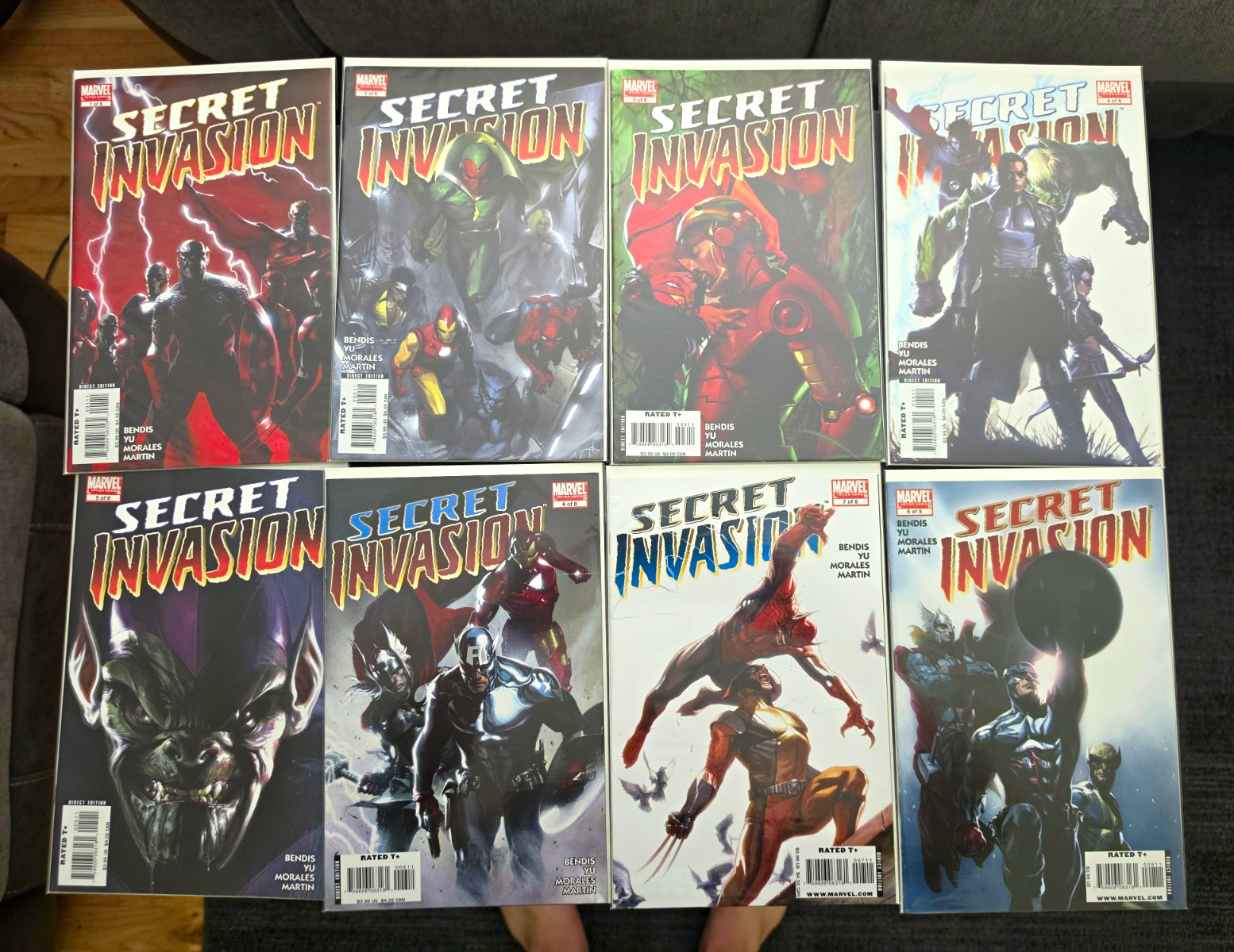 Marvel Secret Invasion #1-8 + Requiem One-Shot Comic Book Lot Bendis Yu Marvel Secret Invasion #1-8 + Requiem One-Shot Comic Book Lot Bendis Yu
