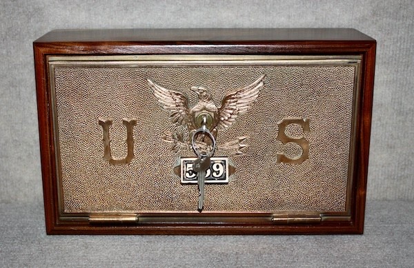 Antique USPS P O Post Office Postal Box Door Bank , Gun Safe, Document box