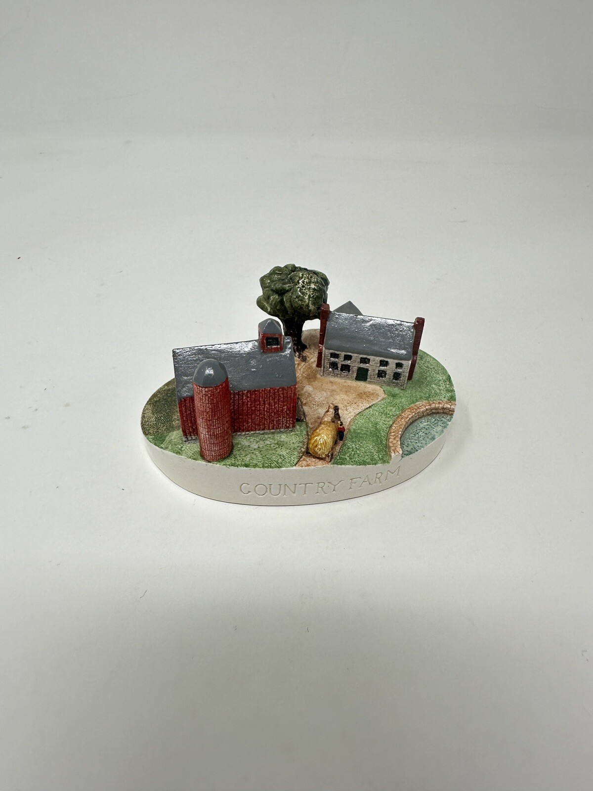 Vtg Sebastian Miniatures Country Farm House Woody Baston 1985 Building