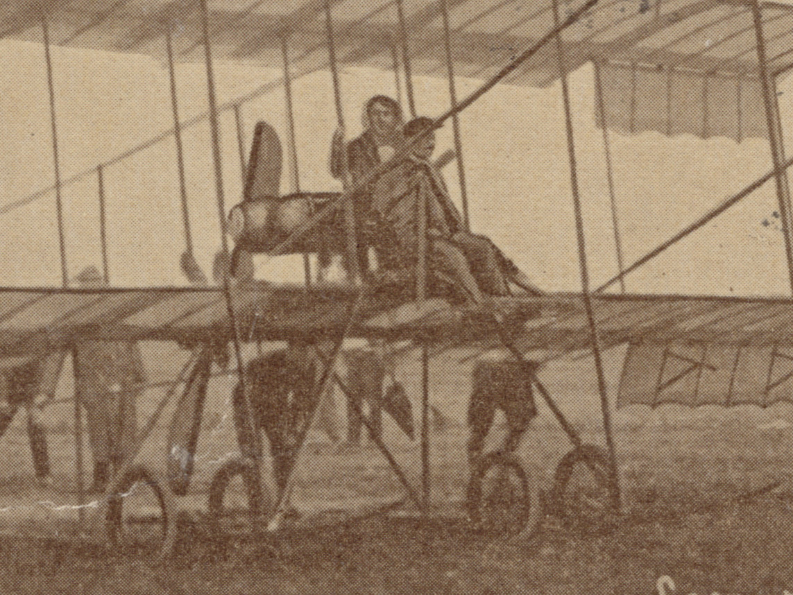 Claude Grahame-White Flies Miss McDonald, 1910 Squantum Aero Meet RPPC