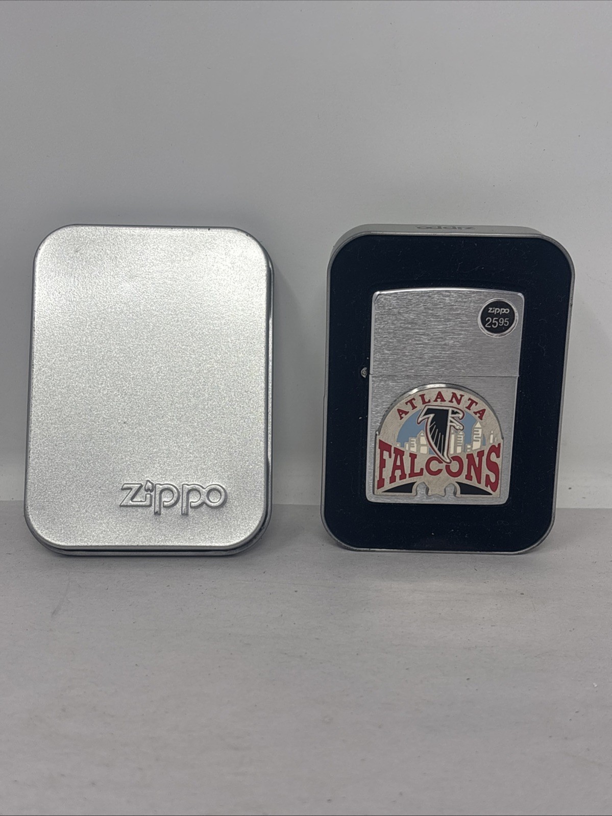 2002 3D Zippo Lighter NFL Atlanta Falcons New