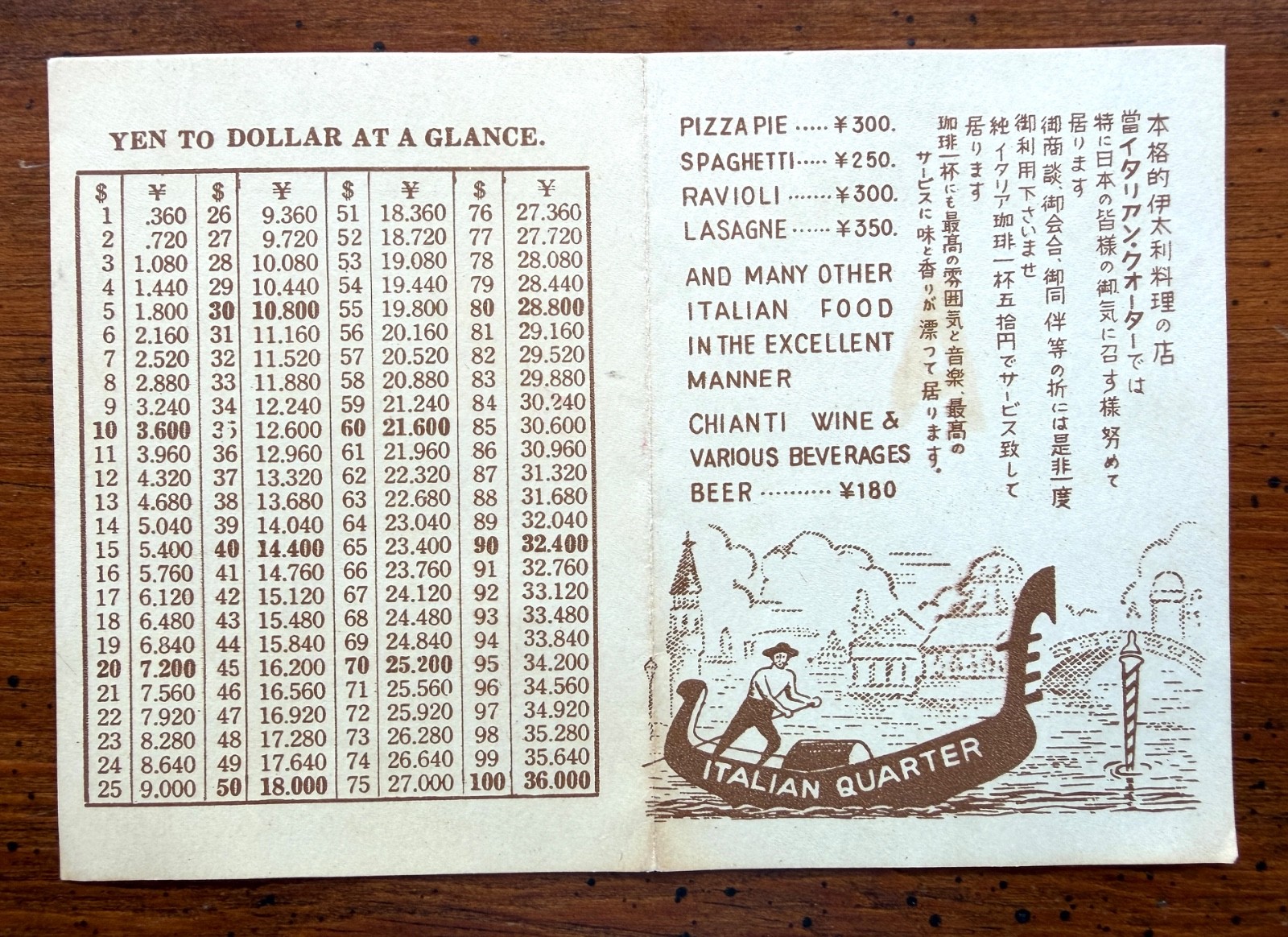 Vintage 1940s US Navy Yokosuka Base Japan Menu Map Post War Occupation USN