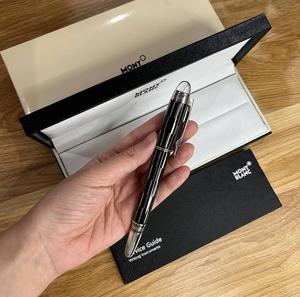 Montblanc StarWalker Mystery Black Rollerball Pen NIB New Authentic