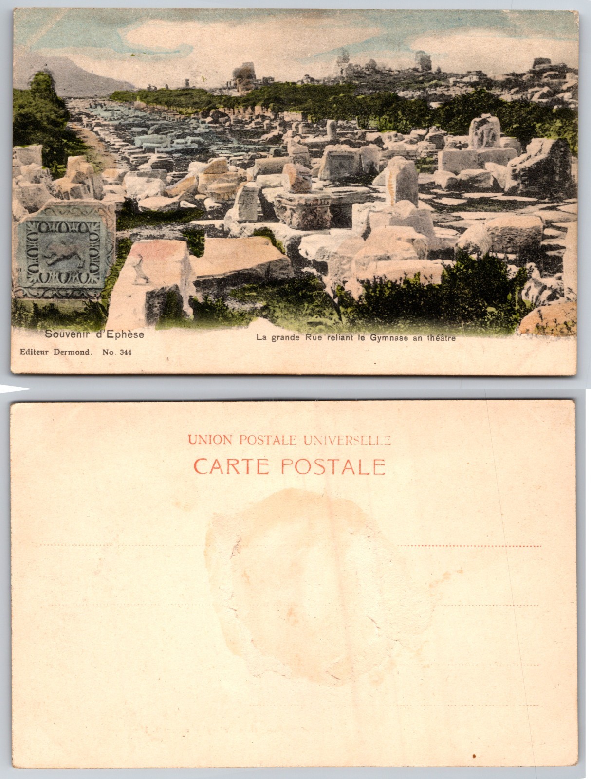 Souvenir Ephese La Grande Rue Ruines Postcard