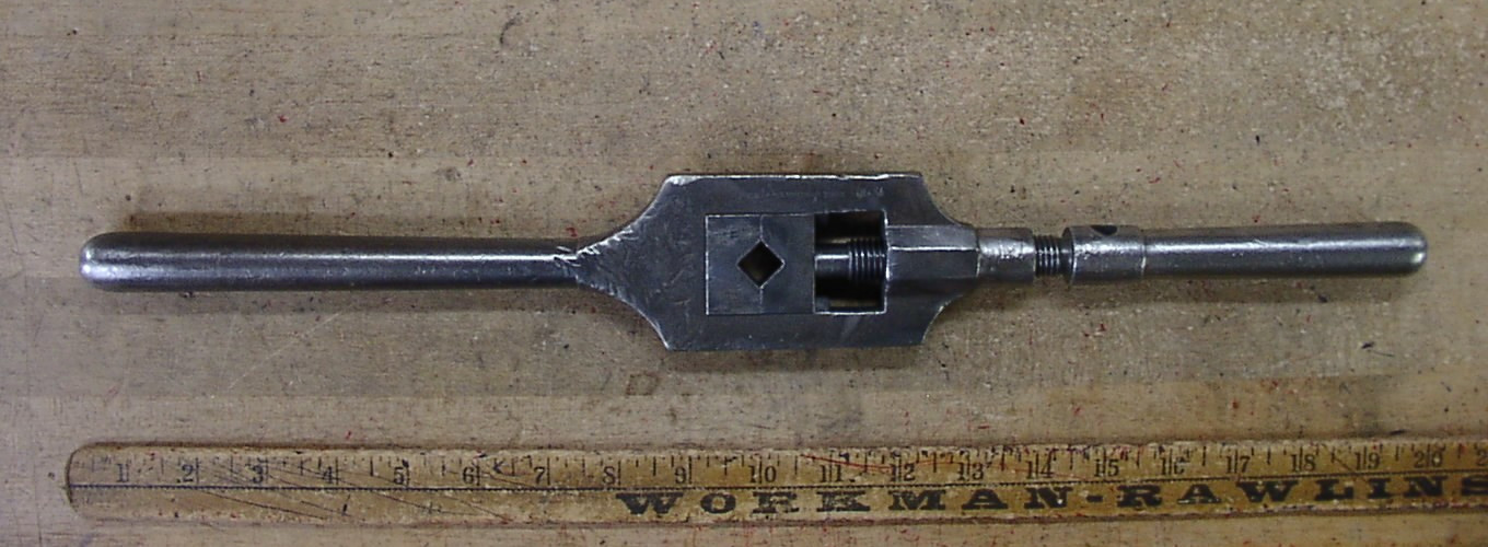 Antique S.W. Card No.4 Tap Handle Tap Wrench,19-3/16\