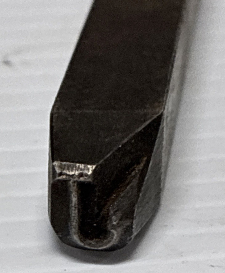 Hand Held Steel Stamp Uppercase Letter J - VTG (FC86A-1Q5119
