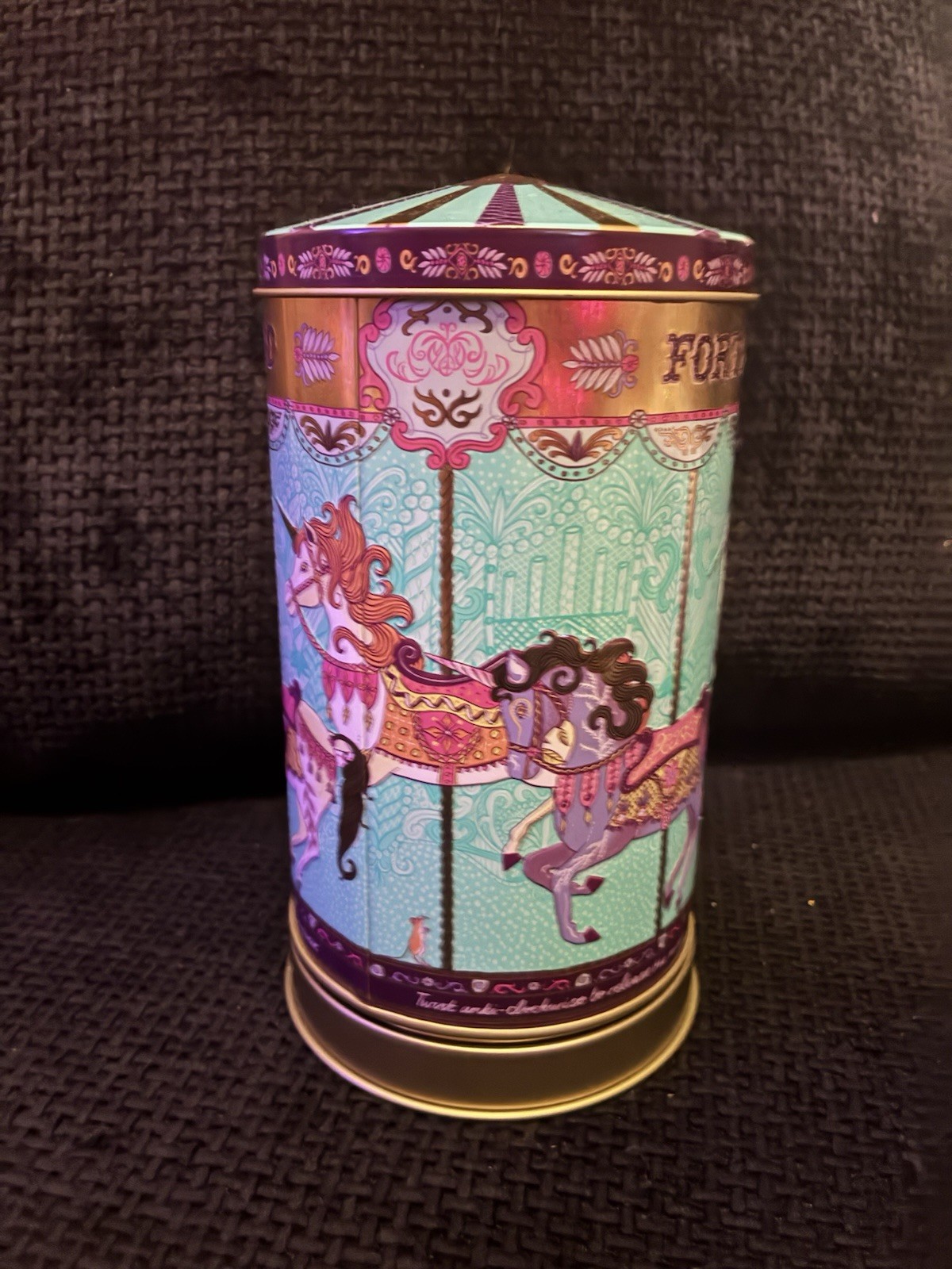 Vintage Fortnum & Mason The Magnificent Musical Merry-Go-Round Tin