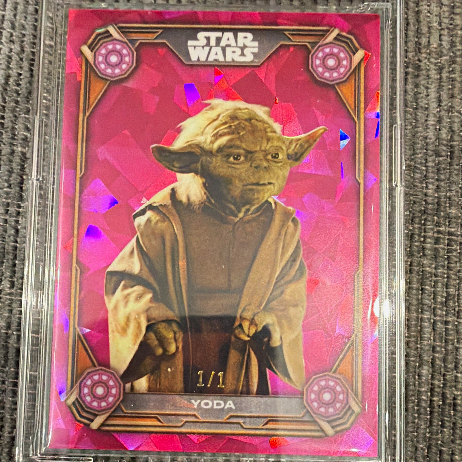 Topps Shappire Star Wars Phantom Menace Yoda JC-12 Papa 1/1
