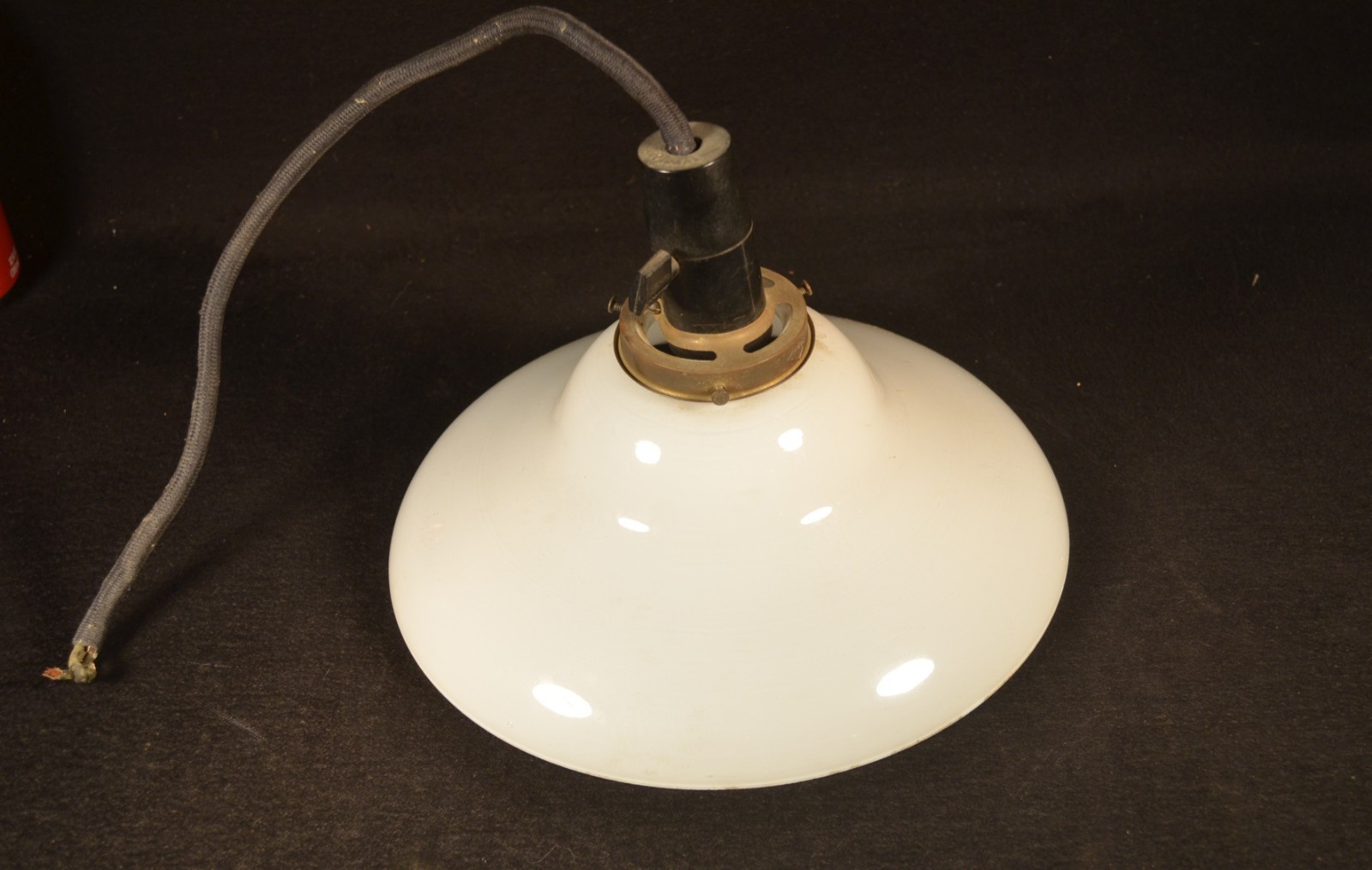 JAPANESE VINTAGE C.1920\'S HAND BLOWN PENDANT GLASS CEILING LAMP LIGHT