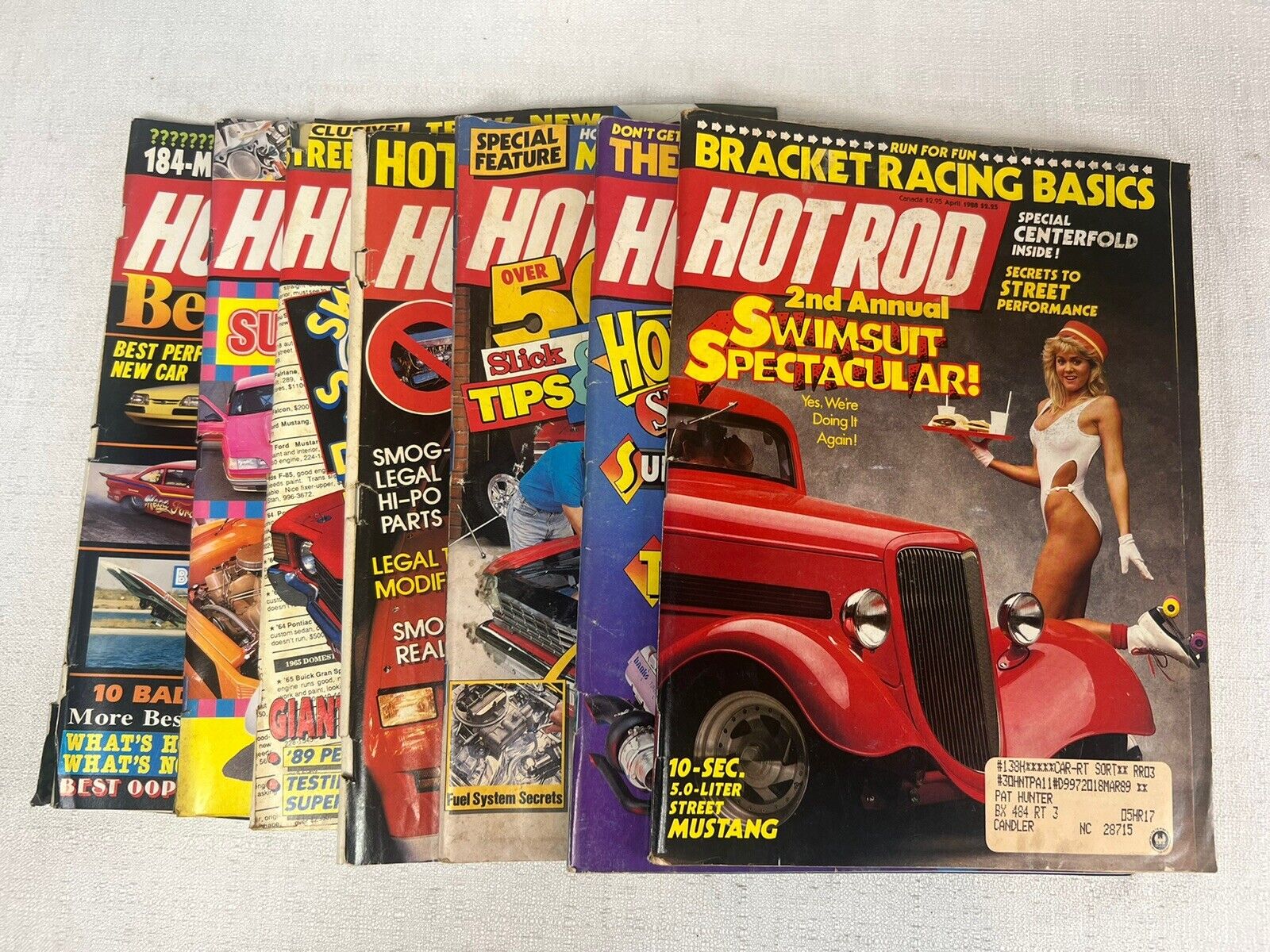 Vintage Hot Rod Car Magazine 7 Issues From Year 1988
